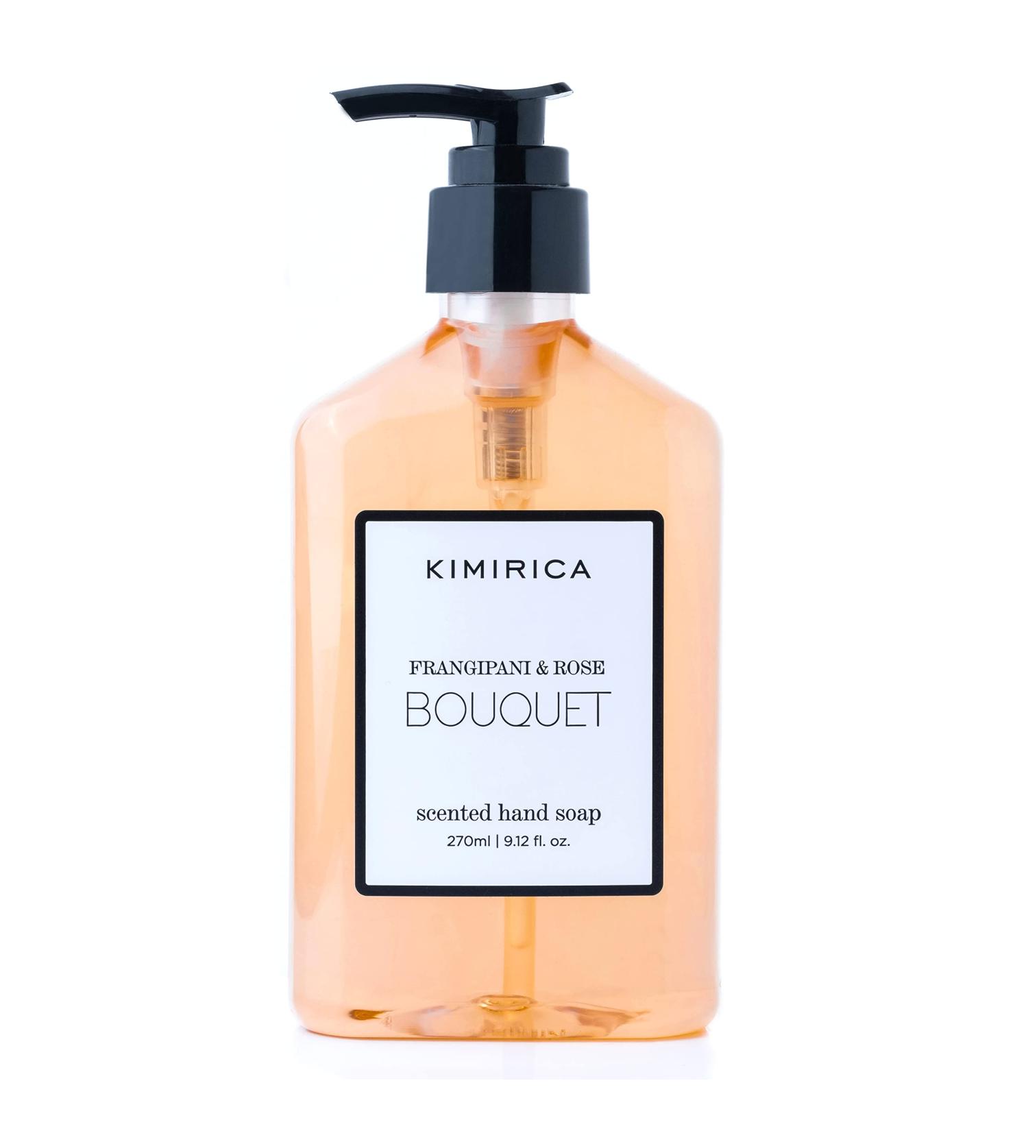 Organic Bouquet Hand Soap | Natural Hand Wash with Frangipani & Rose | Gently Cleanses & Moisturizes | 9.13 Fl Oz  - Buy Online on GoSupps.com