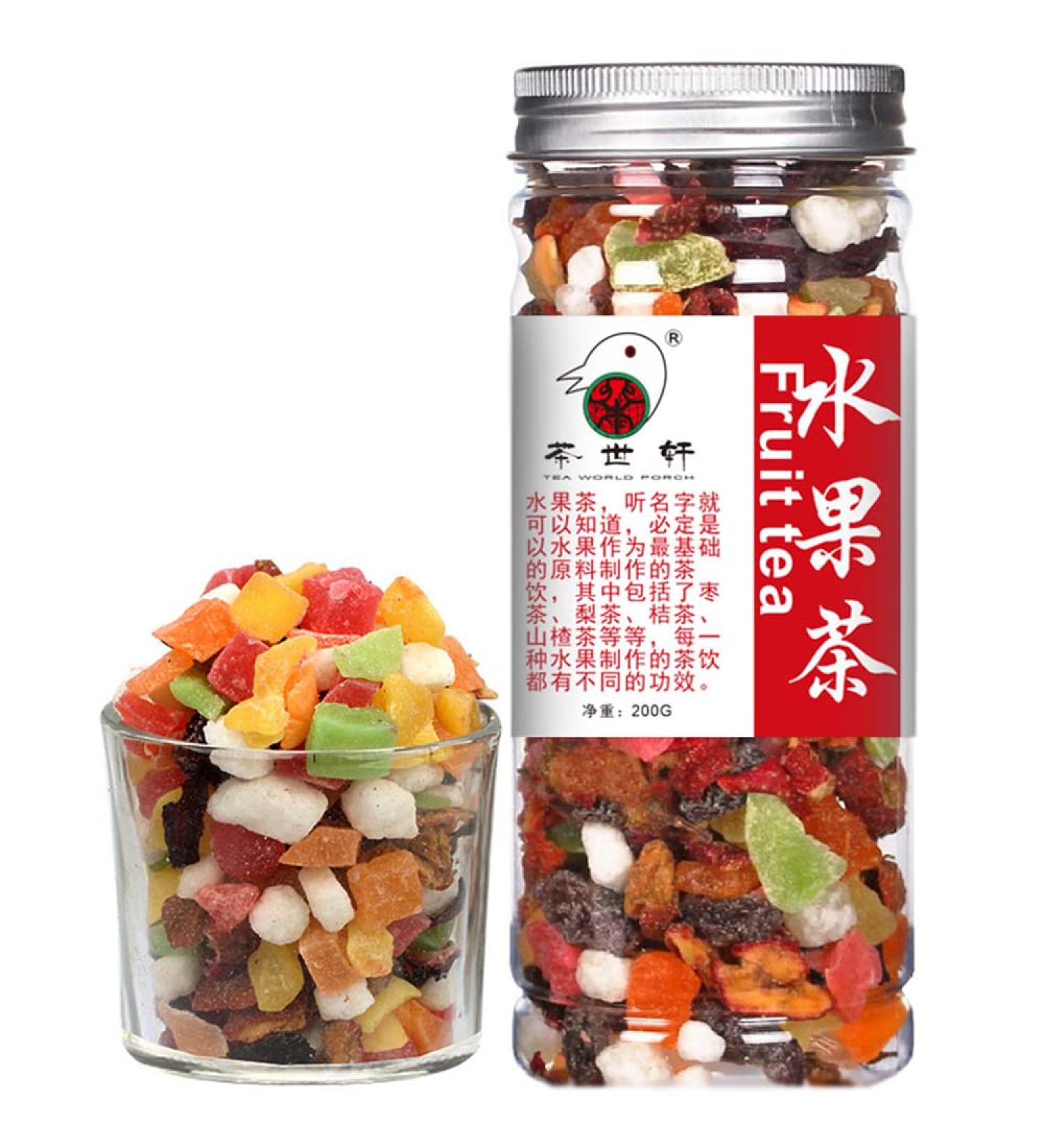 Plant Gift Fruit Tea Blueberry Hibiscus Fruit Tea Caffeine Free Loose Leaf Eternity Blend Non-GMO 200G/7.05oz - Buy Online on GoSupps.com