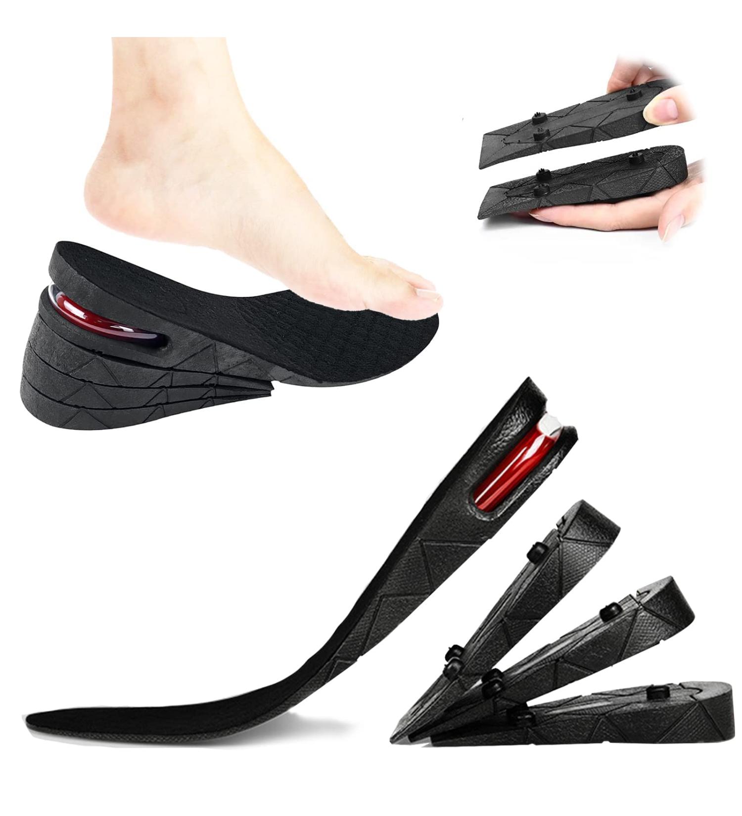 Wrneaoch 4-Layer Adjustable Shoe Inserts | 9cm Height Insoles for Men & Women | Air-Padded Comfort for All Shoe Types - Buy Online on GoSupps.com