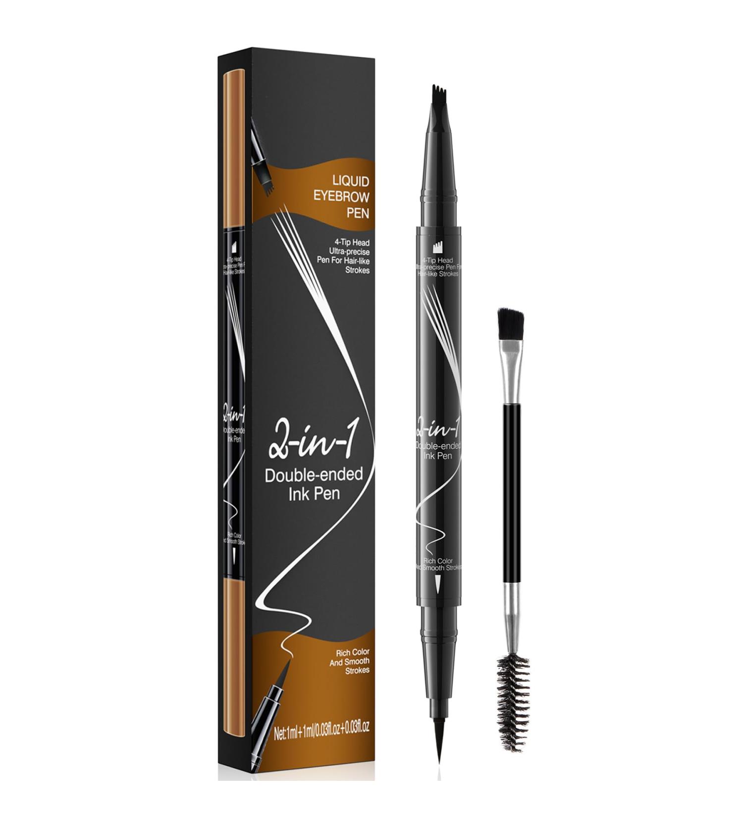  KALOEY Eyebrow Pencil Microblading Eyebrow Pencil 2 in 1 double-ended 3D with 4 forked tips for a natural look and long-lasting results - Buy Online on GoSupps.com