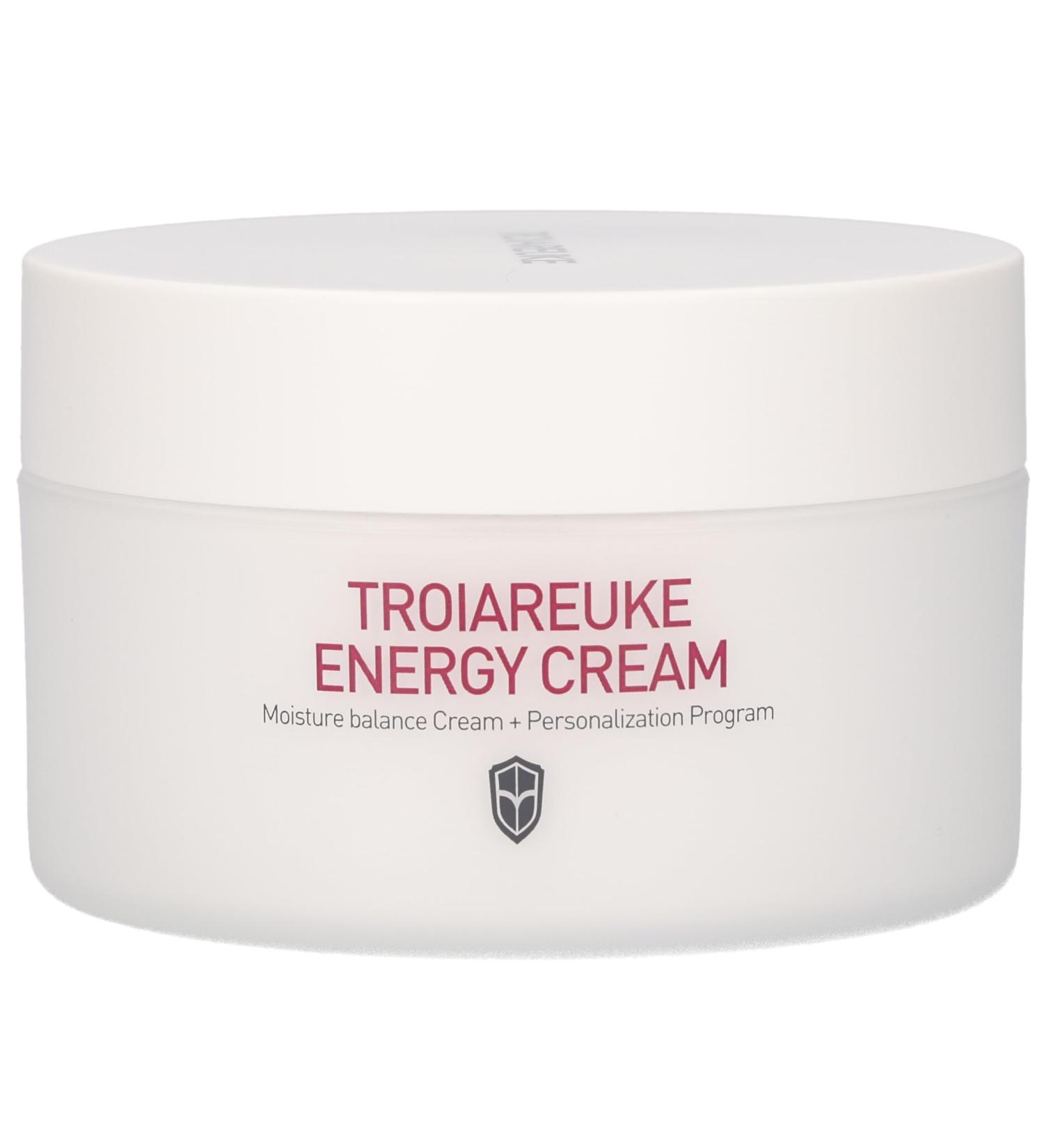 TROIAREUKE Energy Cream - Deep Nourishing Moisturizer for Dry & Dehydrated Skin | Korean Night Cream with Bifida Galactomyces & Peptides - Buy Online on GoSupps.com