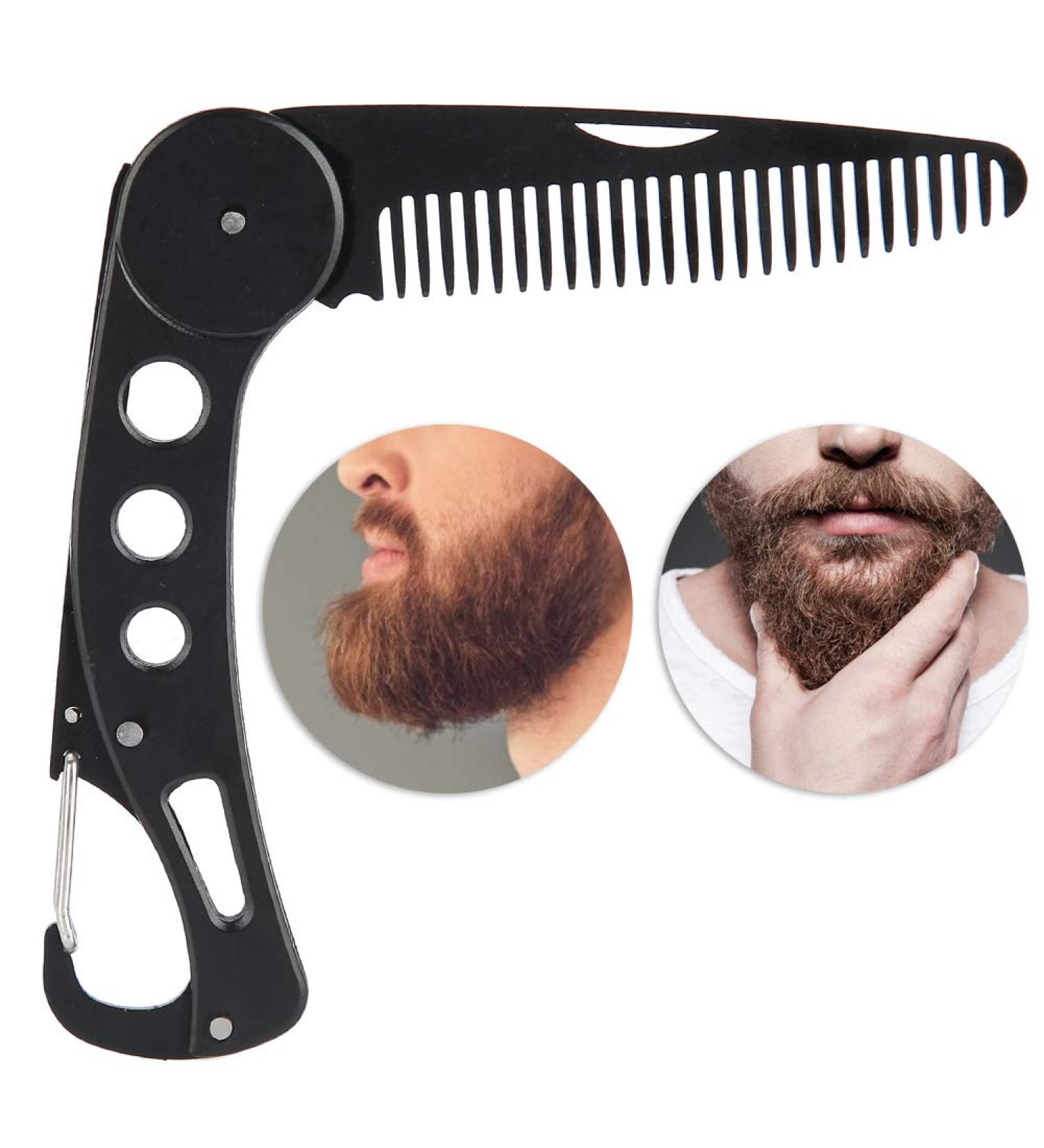 Luxury Handmade Beard Comb & Shaving Brush - Professional Barber Tool for Men | International Shipping Available - Buy Online on GoSupps.com