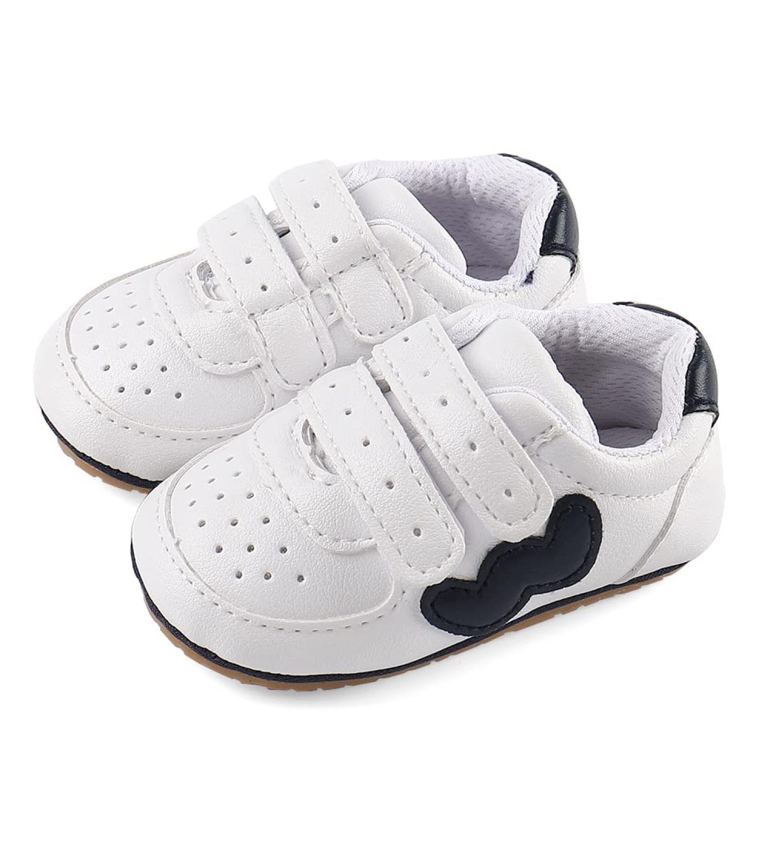 Cheerful Mario Baby First Walking Shoes - Soft PU Leather, Anti-Slip Sole, 3-6 Months (Dark Blue) - Buy Online on GoSupps.com