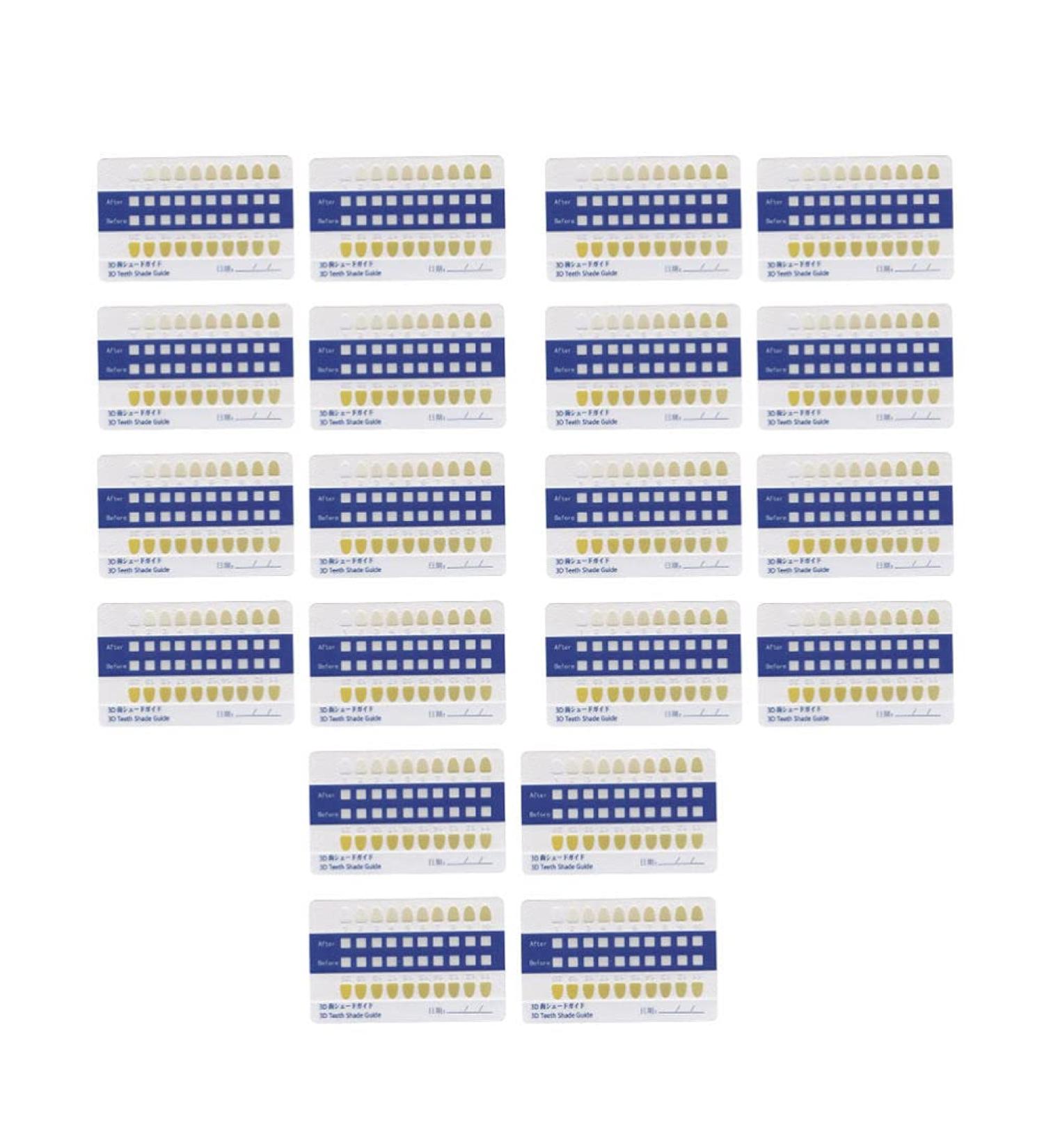 Healifty Porcelain Teeth Whitening Shade Guide - 40pcs Dental Equipment for Oral Care - Buy Online on GoSupps.com