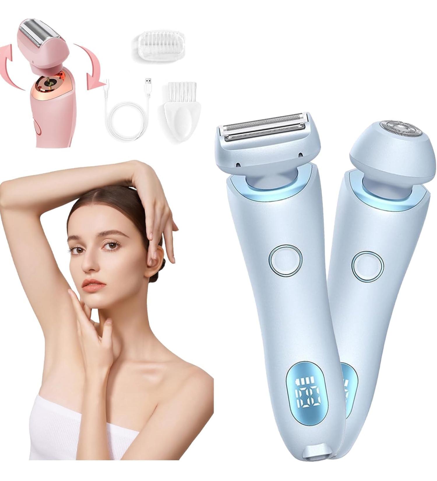 Duskofficial Razor Dusk Official Electric Razor Dusk Official Shaver 2 In 1 Electric Shaver Razors for Women Women's Electric Razor Pro Glide 3.0 Electric Waterproof Shaver for Women (Blue) - Buy Online on GoSupps.com