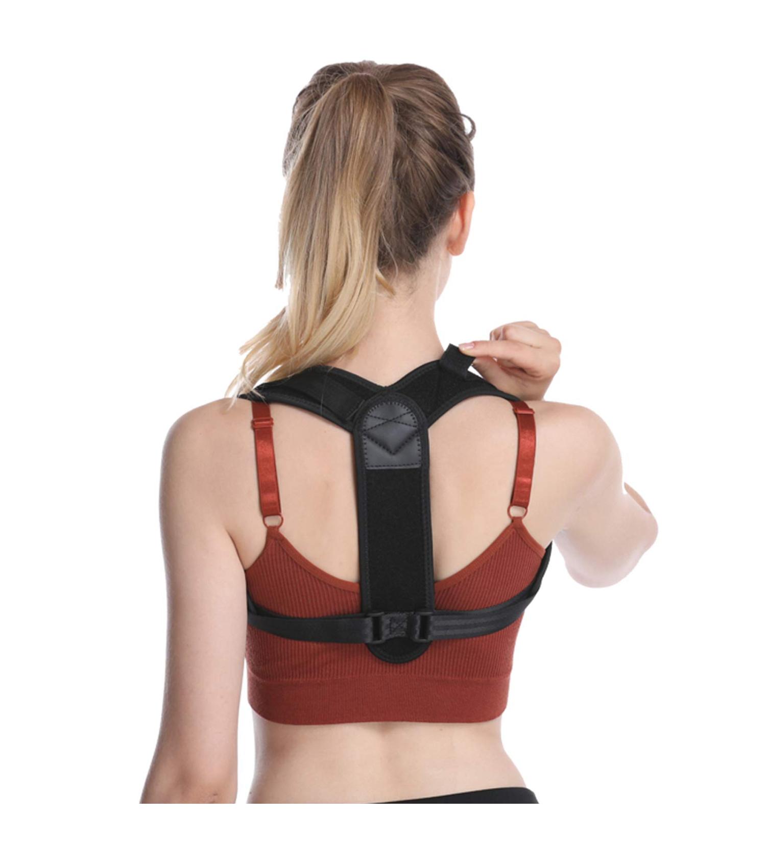 Back Posture Corrector for Men & Women - Adjustable Upper Back Brace for Neck Pain Relief | Comfortable Clavicle Support & Invisible Design - Buy Online on GoSupps.com