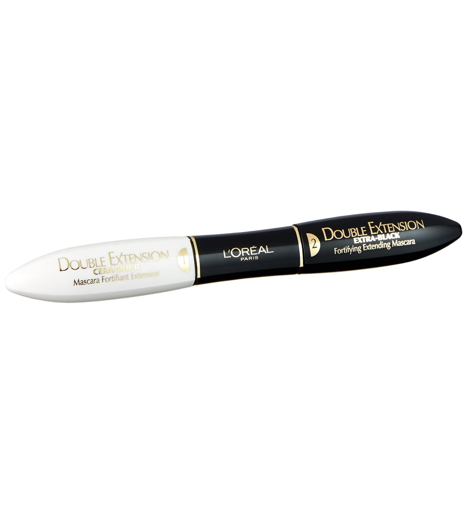 L'Oreal Paris Double Extension Mascara Extra Black - Lengthening and Volumizing Formula - Buy Online on GoSupps.com
