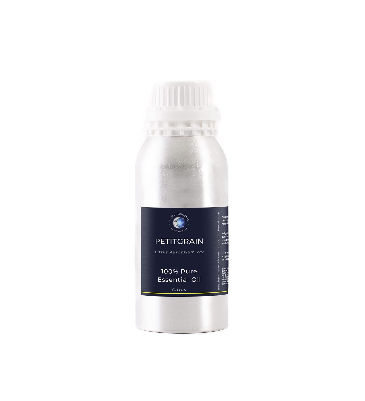 Mystic Moments Petitgrain Essential Oil 1kg | Pure Natural Oil for Diffusers Aromatherapy & Vegan Massage Blends - GVO Free - Buy Online on GoSupps.com