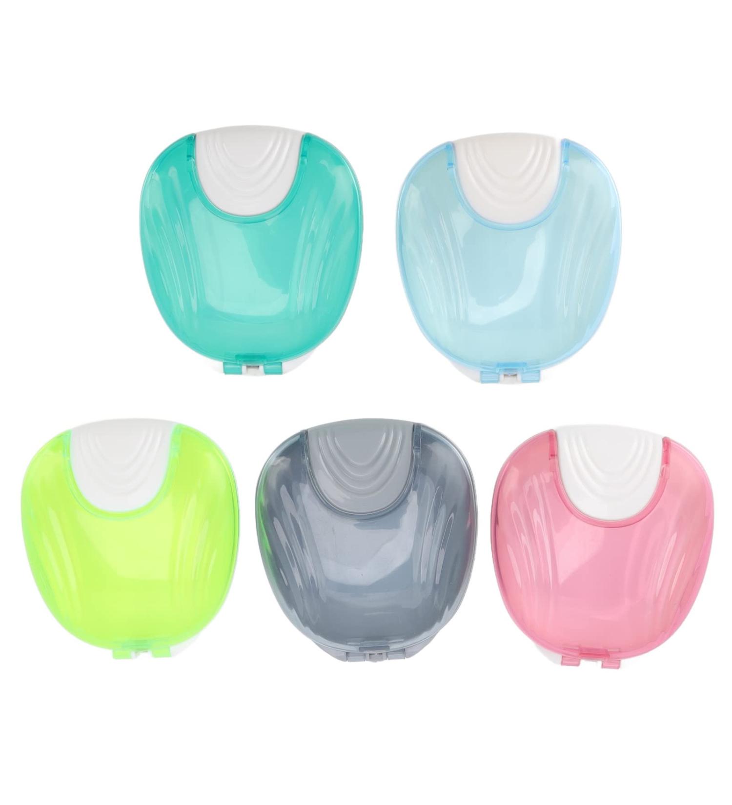 5pcs Adult Orthodontic Retainer Storage Box - Portable Denture Case for Travel & Home - Buy Online on GoSupps.com