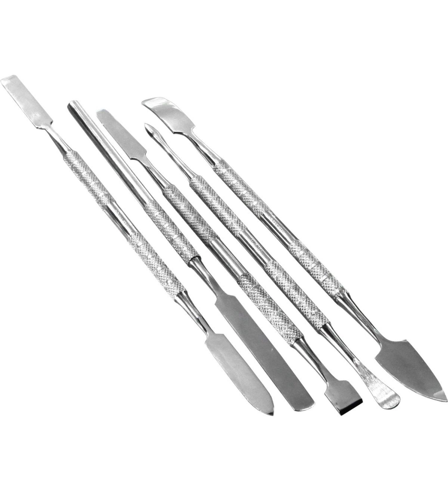HTS 154S5 5 Pc Stainless Steel Spatula/Chisel Wax & Clay Sculpting Tool Set 154S5 5 Pc Spatula/Chisel Set