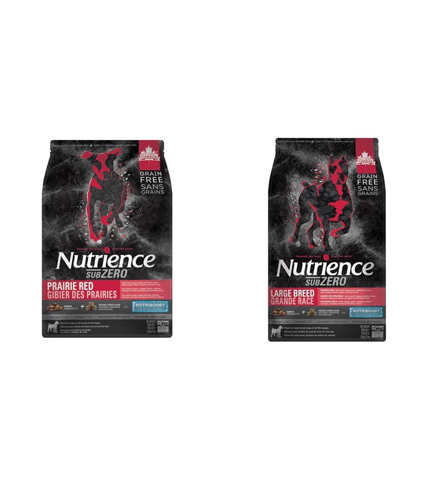 Nutrience Grain Free Subzero for Dogs - Prairie Red - 10 kg (22 lbs) Bag & Grain Free Subzero Large Breed Dog Food Prairie Red Formula 10 kg (22 lb) Bag - Buy Online on GoSupps.com