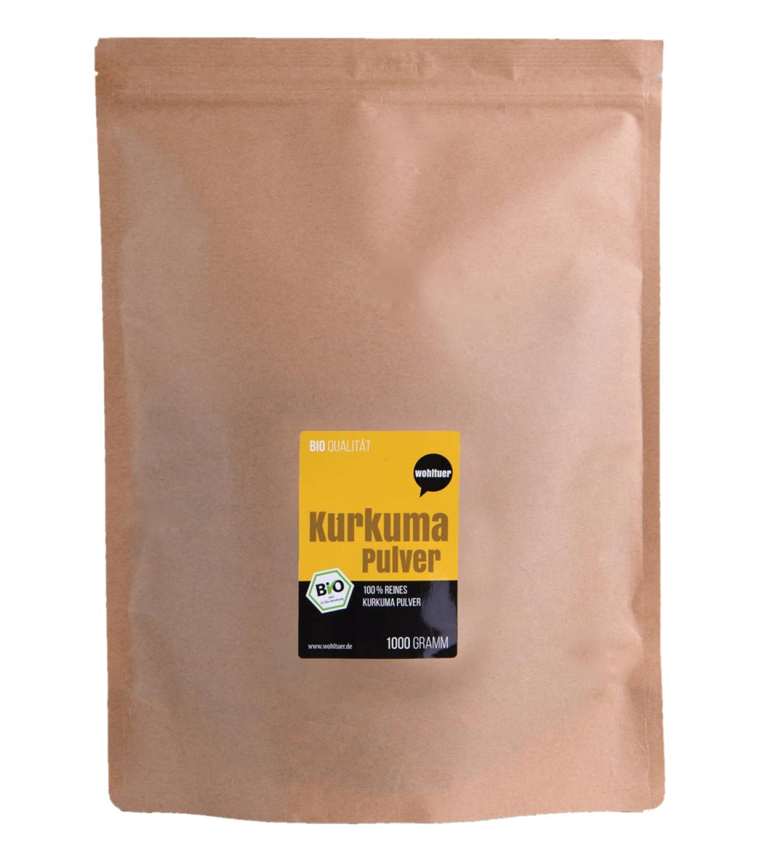Wohltuer Organic Turmeric Powder - Premium Ground Turmeric Root 1000g Bulk Pack for Health & Cooking - Buy Online on GoSupps.com