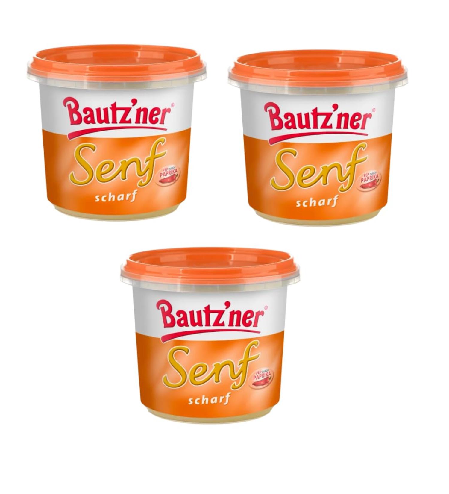 Bautz'ner Spicy mustard 200 ml x 3 pieces