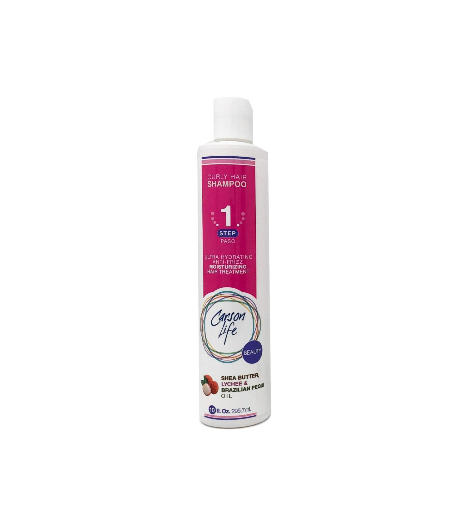 Carson Life Curly Hair Shampoo - Paraben & Sulfate Free 10 Oz - Hydrating Shea Butter Formula for Curly & Wavy Hair - Anti Frizz Shine & Bounce - Buy Online on GoSupps.com