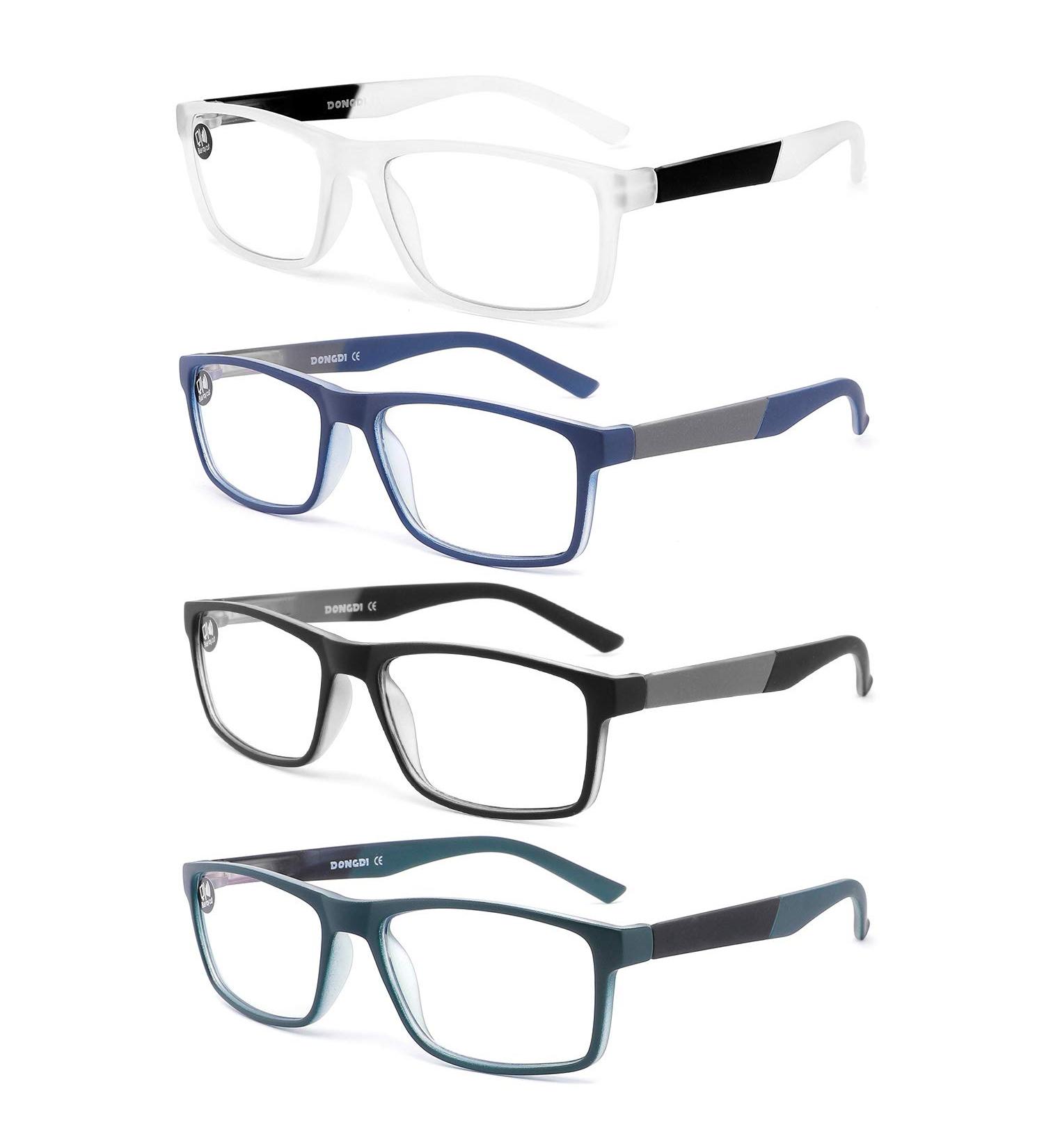 Blue Light Blocking Reading Glasses 4 Pack for Women & Men | Anti Glare Computer Readers with UV Ray Filter | Mix 1.5 Diopters (+1.50) 4-pack - Buy Online on GoSupps.com