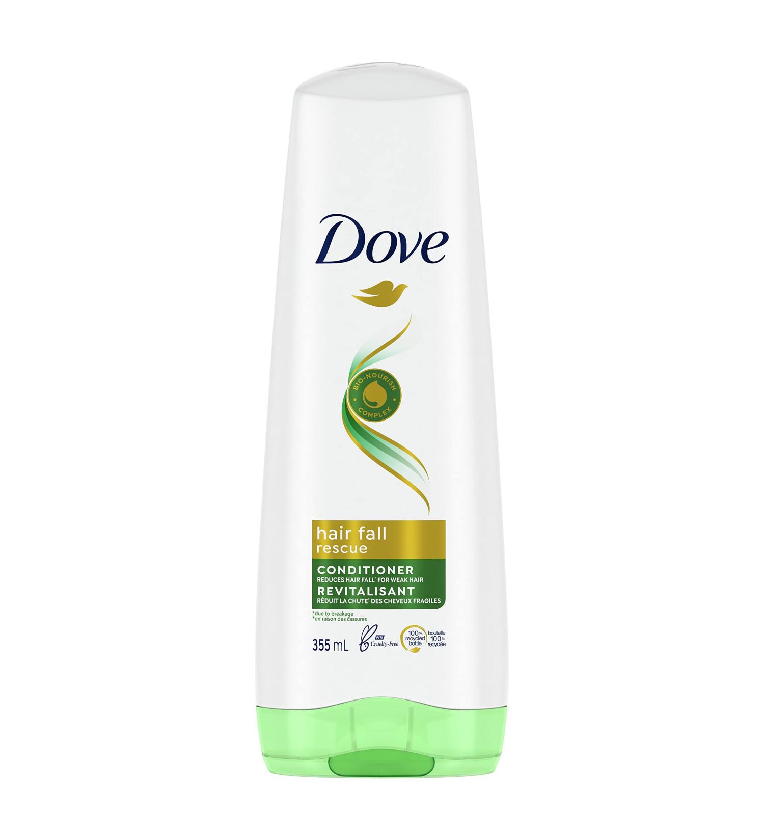 Dove Hair Fall Rescue Conditioner with Bio-Nourish Complex nourishes weak fragile hair 355 ml - Buy Online on GoSupps.com