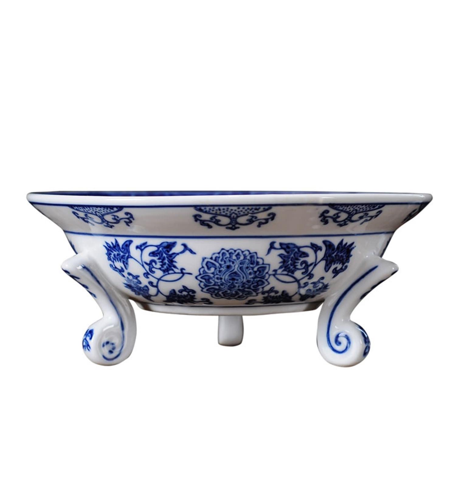 Fruit Basket Bowl Fruit Bowl New Chinese Style Round Ceramic Fruit Plate Home Living Room Kitchen Decoration Retro Porcelain Fruit Dish Candy Bowl Fruit Bowls (Size : C) - Buy Online on GoSupps.com