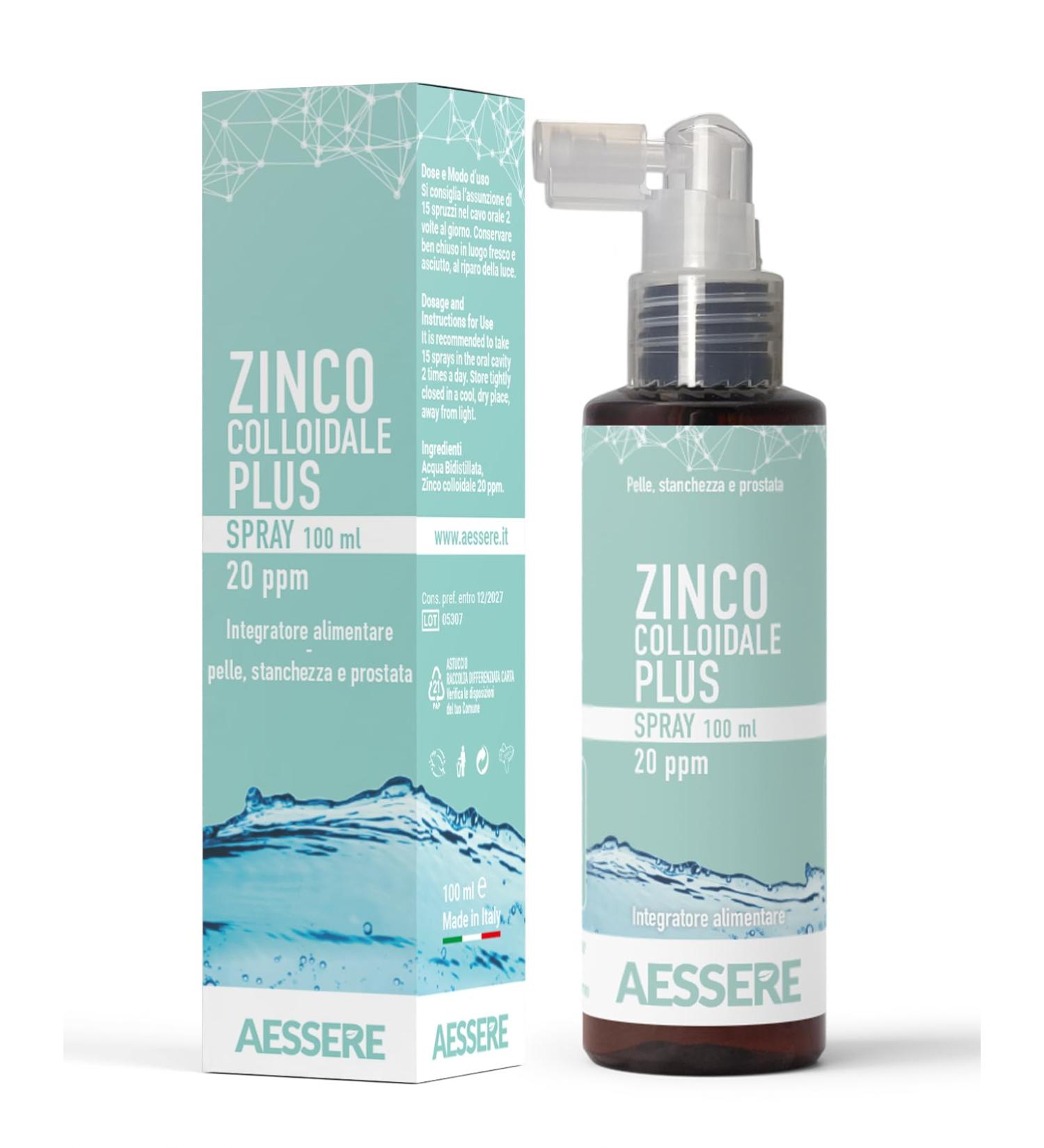 Aessere Zinc Colloidal Plus 100 g - Buy Online on GoSupps.com