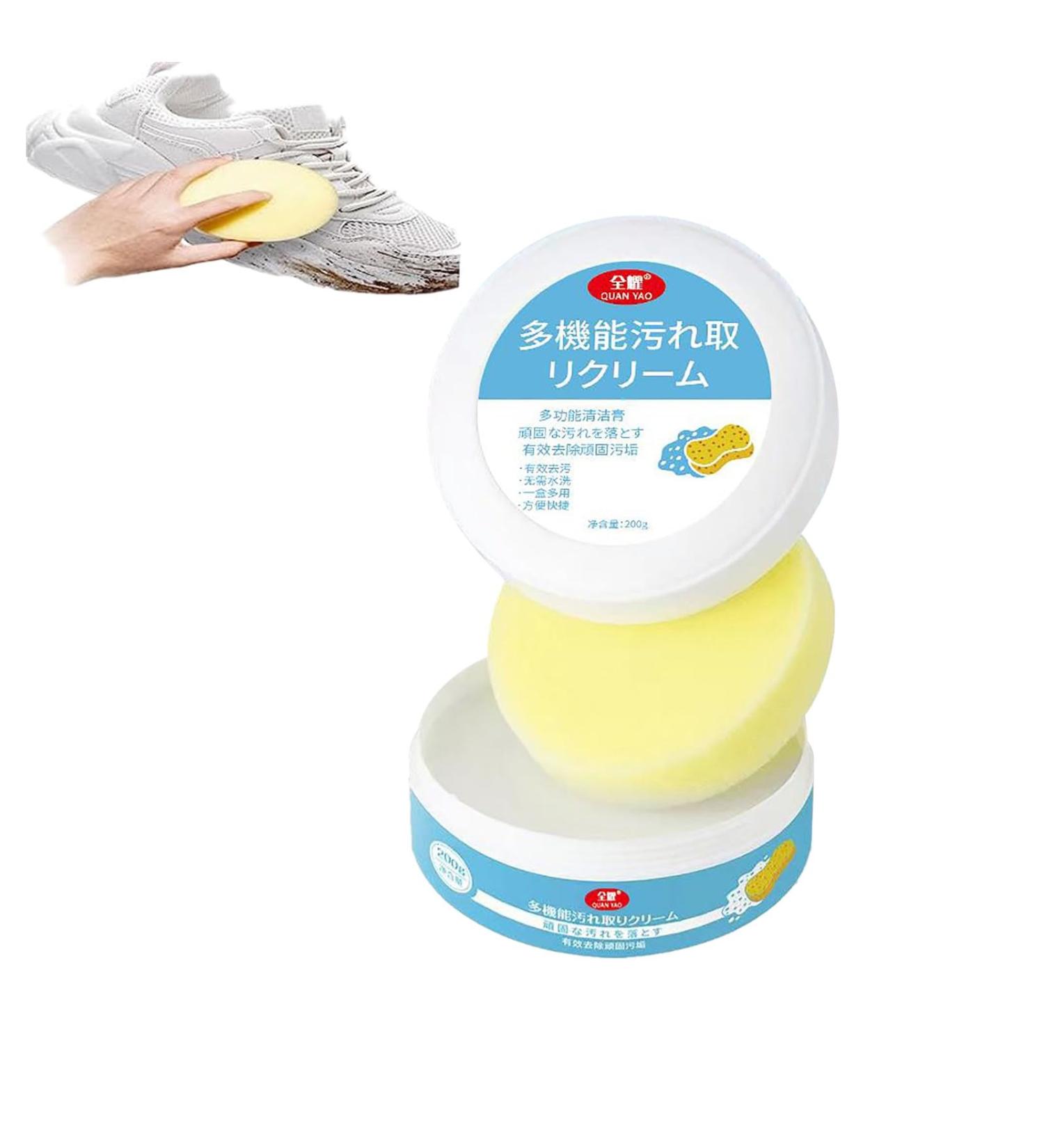 JOKBEN Shoes Multifunctional Cleaning Cream White Shoe Cleaning Cream White Shoe Cleaning Cream with Sponge Eraser Shoe Cleaner Sneakers Kit Multifunctional Shoe Care Kit Cleaning Cream 1pc - Buy Online on GoSupps.com