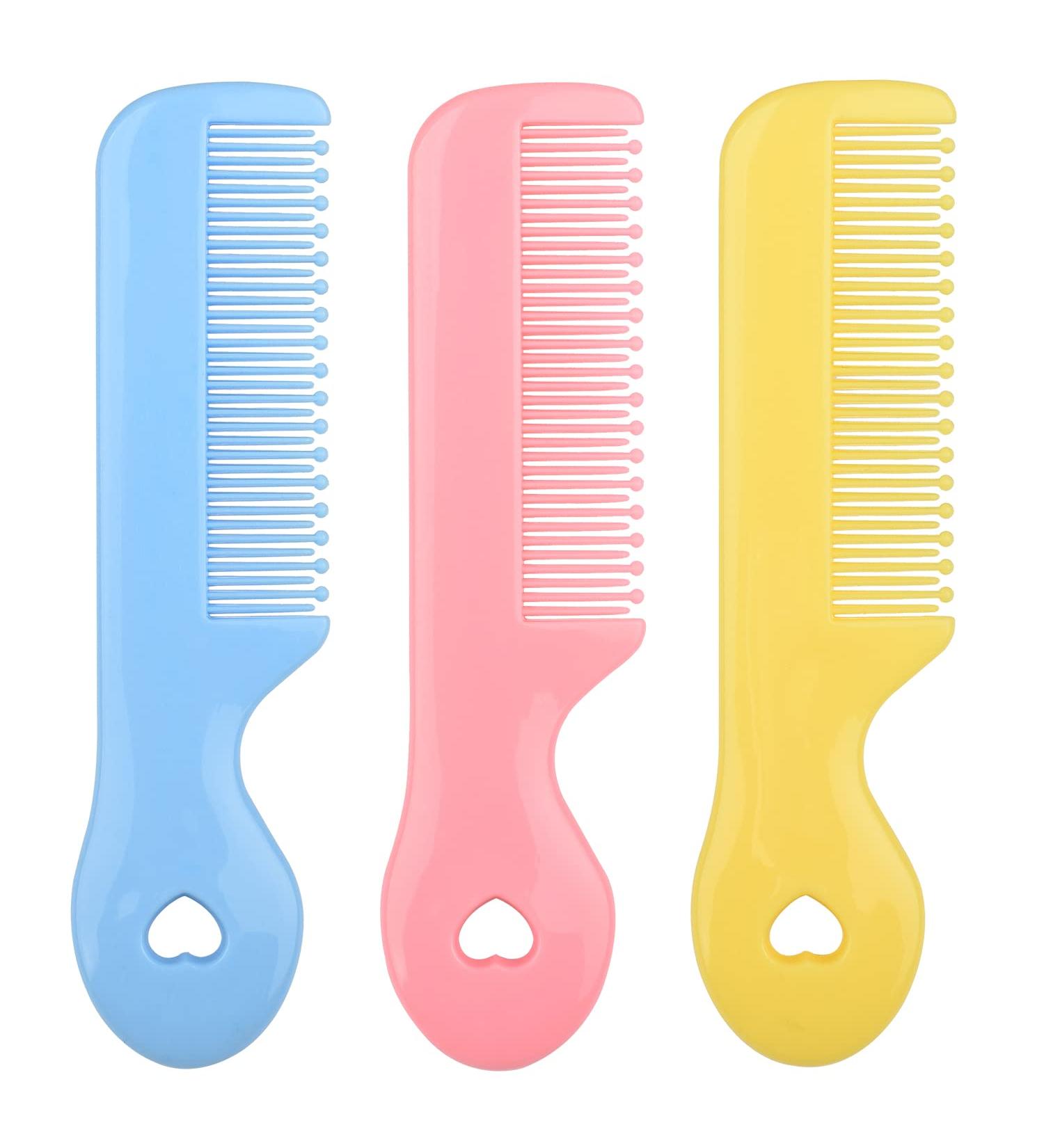 AOVNA 3 Pieces Baby Hair Comb Round Teeth Combs Soft Baby Hair Brush for Baby Child Kids - Buy Online on GoSupps.com