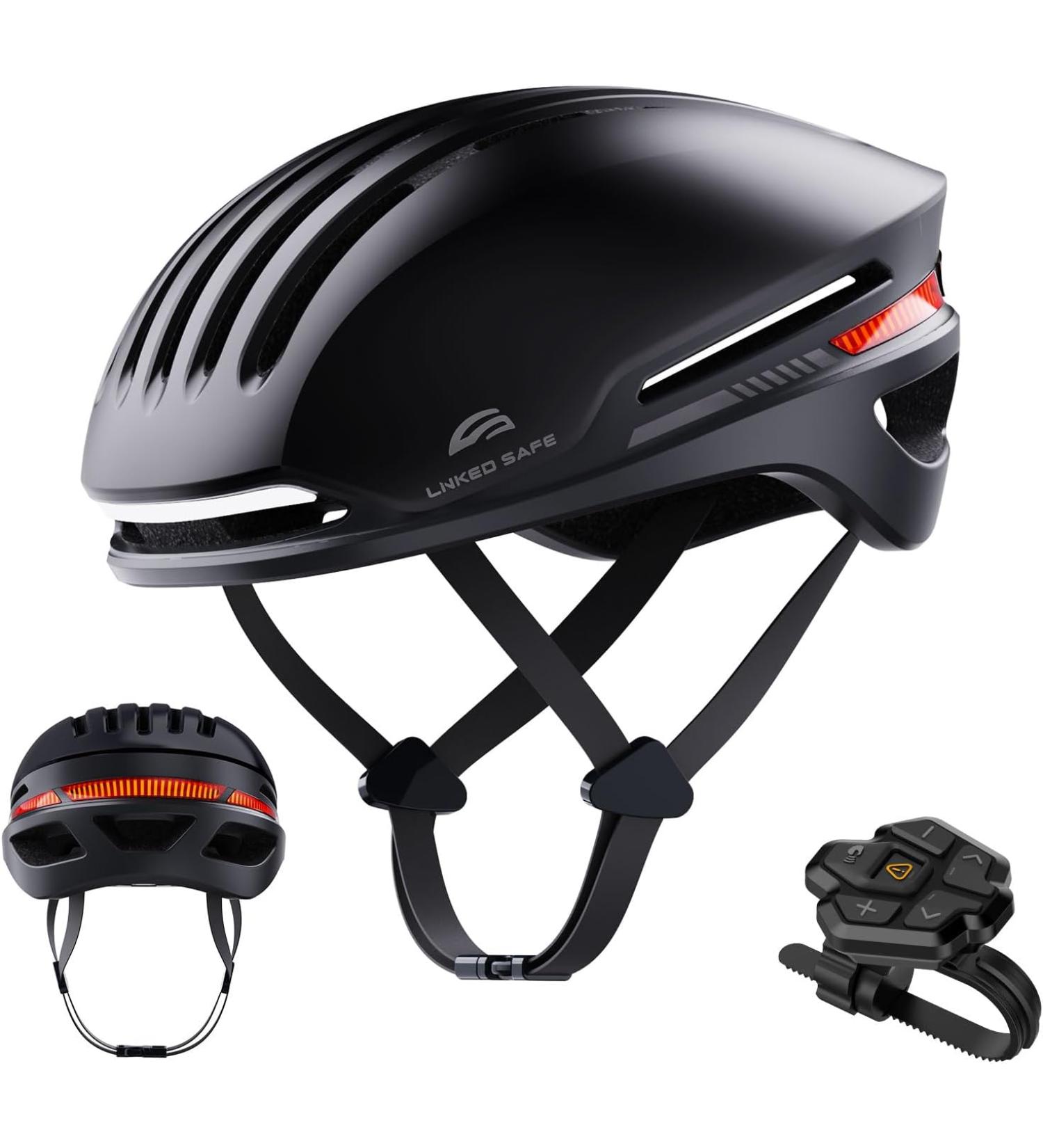 Asievie Bike Helmet with Bluetooth, Smart Bike Helmet for Adults - Black - Large -  - Buy Online on GoSupps.com