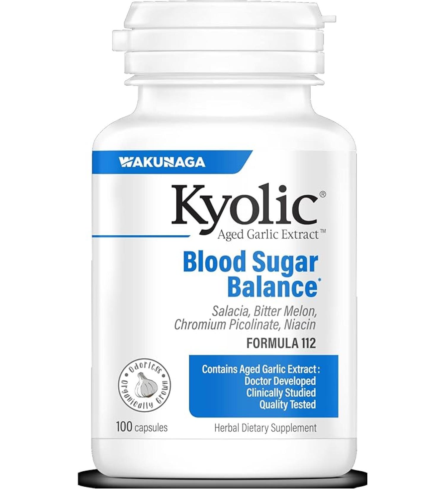 Kyolic Blood Sugar Balance - Natural Supplement for Healthy Blood Sugar Levels - Buy Online on GoSupps.com