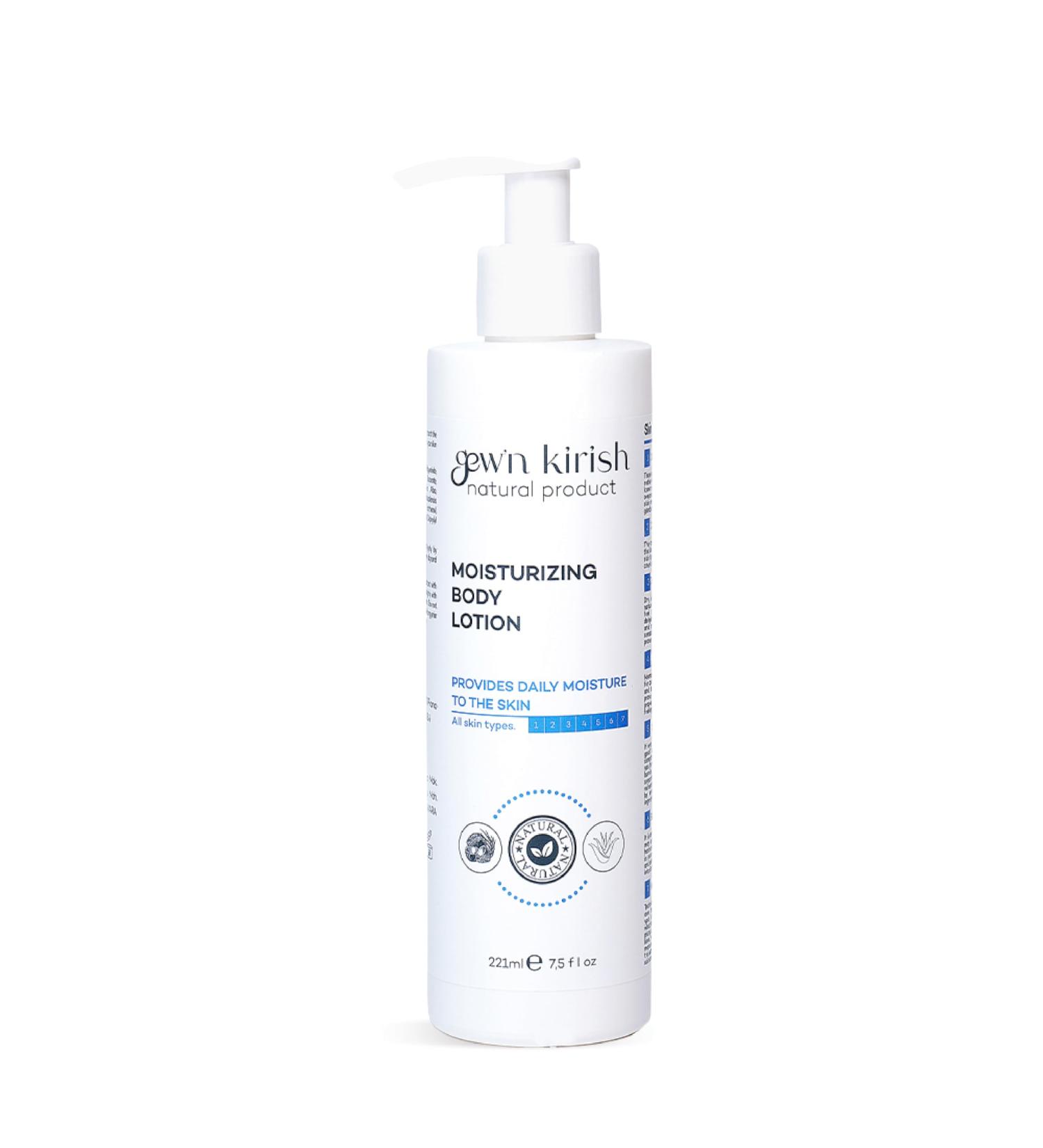 Gew n Kirish Moisturizing Body Lotion - Daily Hydration for All Skin Types | Natural Ingredients & Skin Barrier Protection | 7.5 fl oz - Buy Online on GoSupps.com