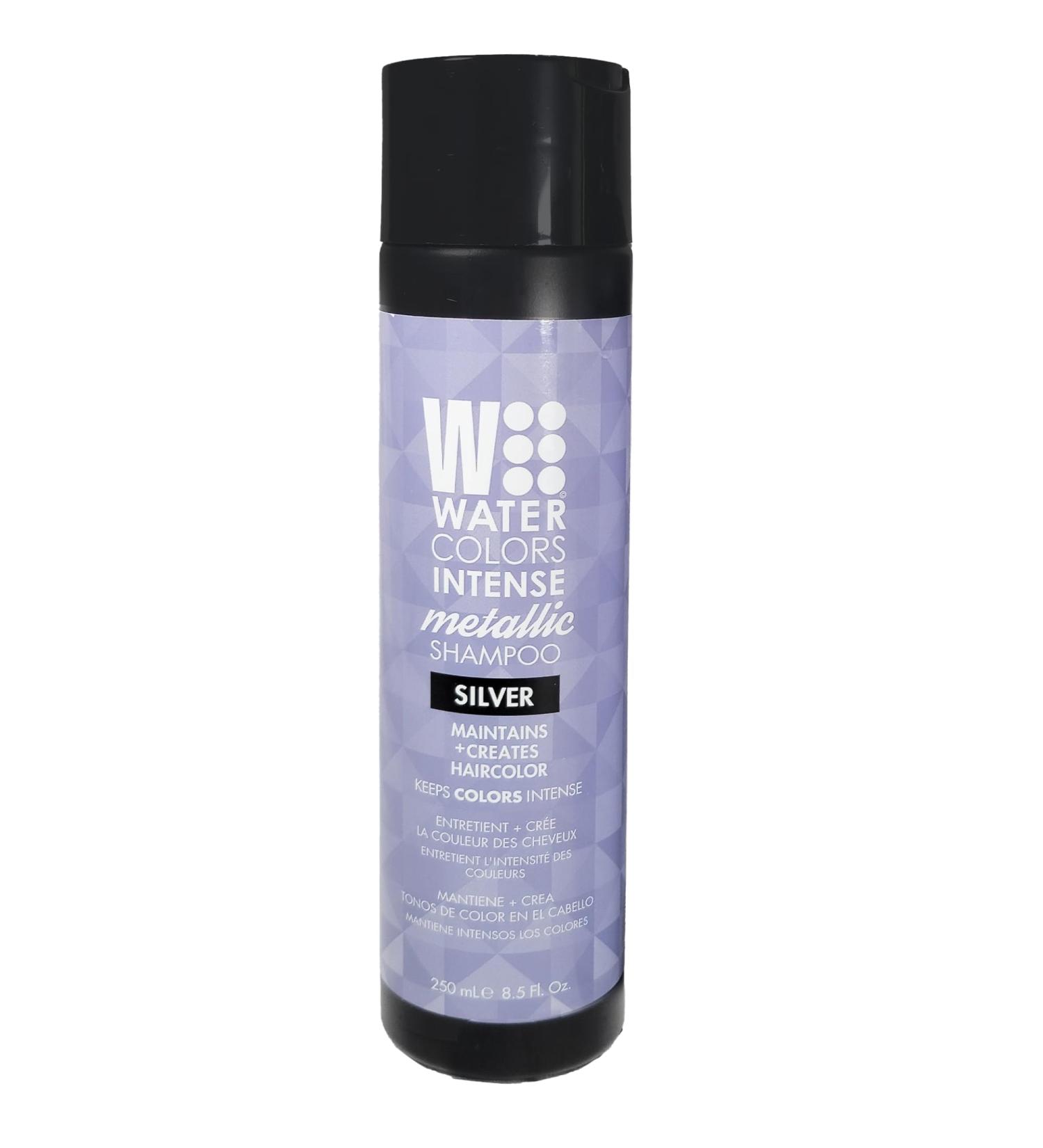 Watercolors Intense Color Shampoo - Metallic Silver 8.5 oz | Shop Now for Vibrant Hair Color - International Shipping Available - Buy Online on GoSupps.com