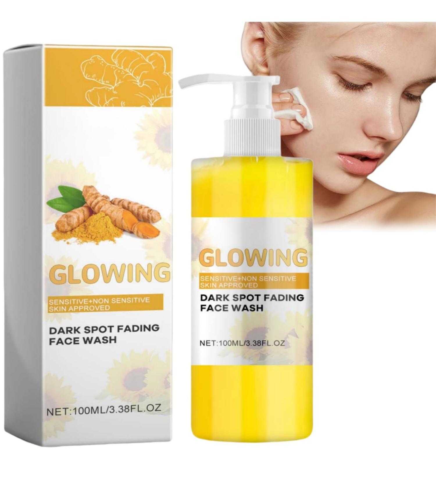 Turmeric Face Wash Face Wash for Dry Skin Turmeric Foaming Cleanser Exfoliating Face Wash Turmeric Glow Scrub Moisturising Face Wash Facial Cleanser Daily Makeup Brightening Foaming Face Wash - Buy Online on GoSupps.com