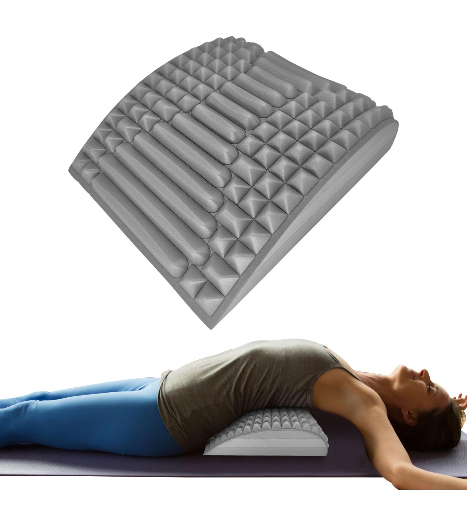 CBILZXER Align Neck and Back Extensor - Back Stretch Trainer with Massage Points for Herniated Disc Relief & Pain Relief (Gray) - Buy Online on GoSupps.com