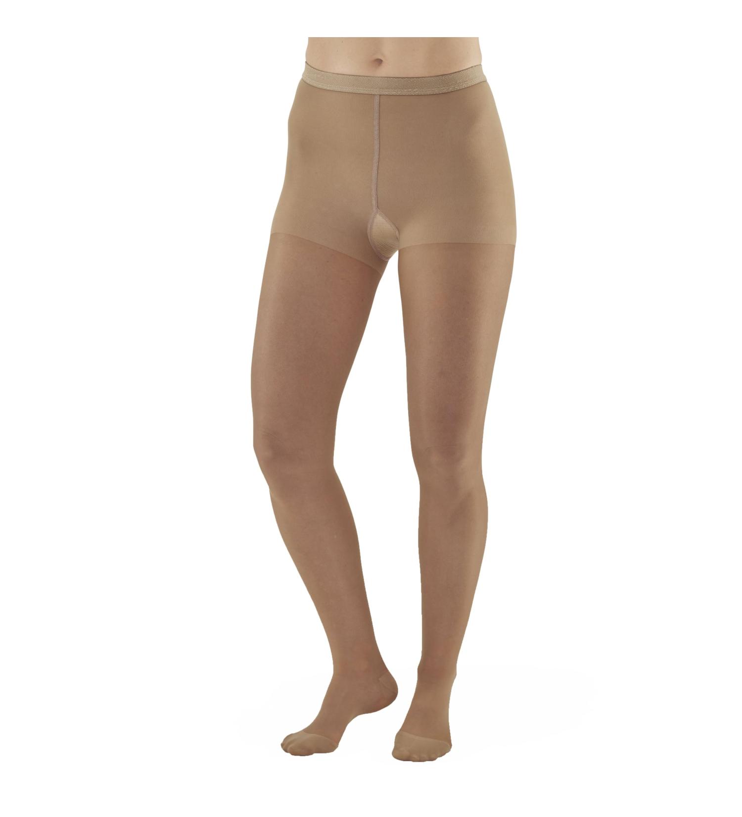 AW Style 15 Sheer Support Closed Toe Pantyhose - 15-20 mmHg Beige Queen - Buy Online on GoSupps.com