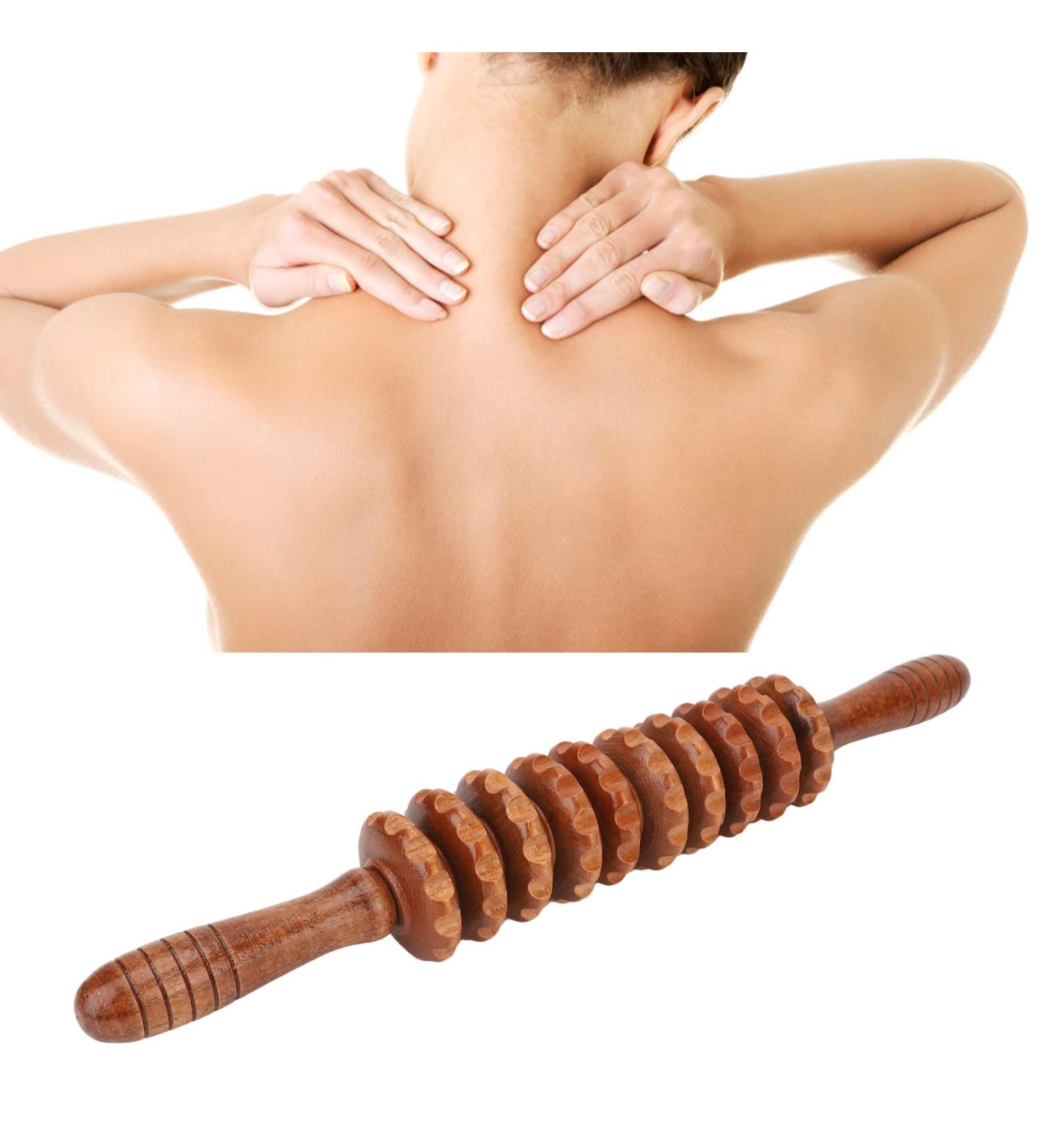 Massage Tab for Fatigue Relief & Muscle Relaxation - Meridian Excavator Rod (Wine Red) | International Shipping - Buy Online on GoSupps.com