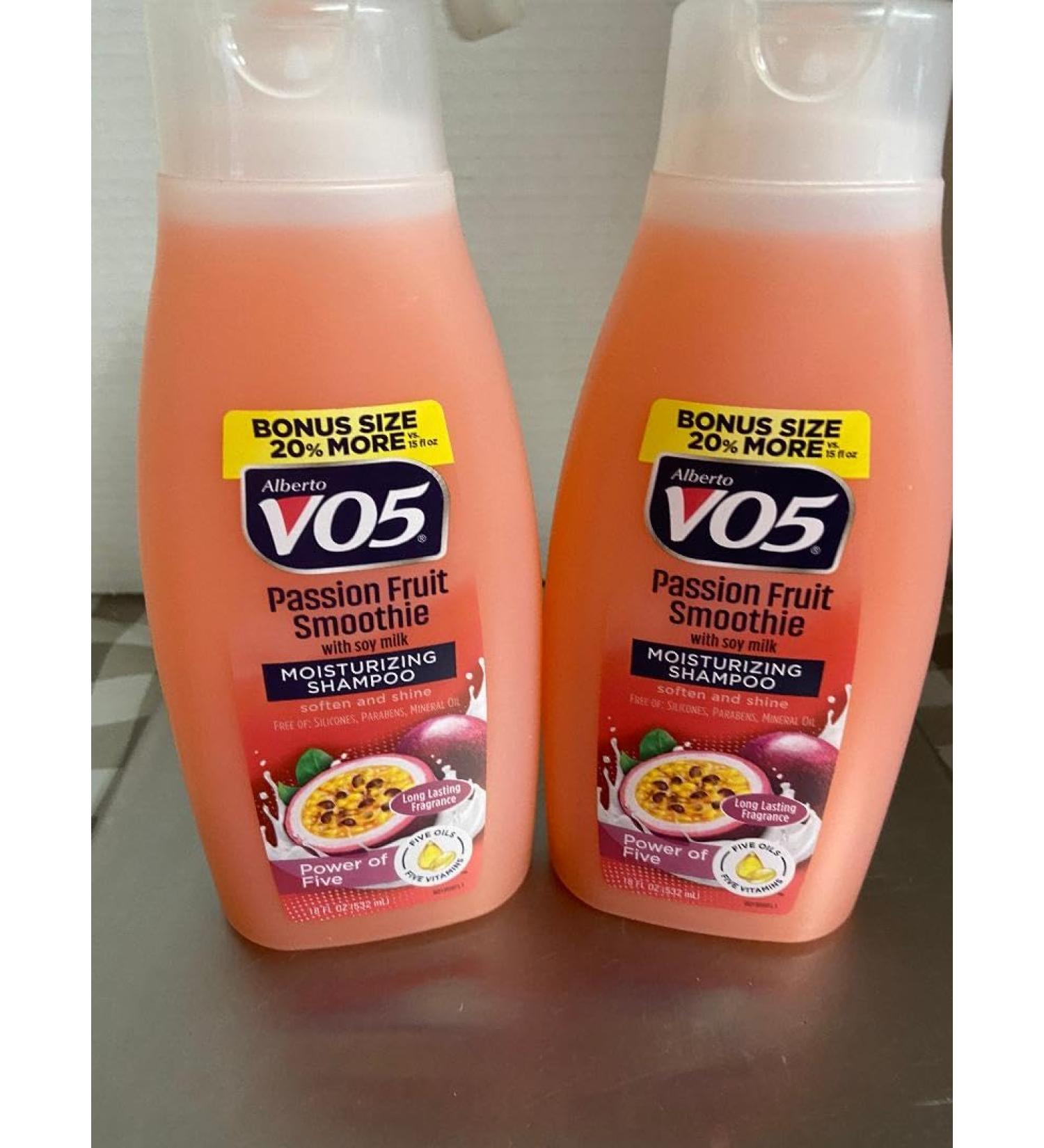 Alberto VO5 PASSION FRUIT SMOOTHIE WITH SOY MILK SHAMPOO 2 EA 18 OZ EA