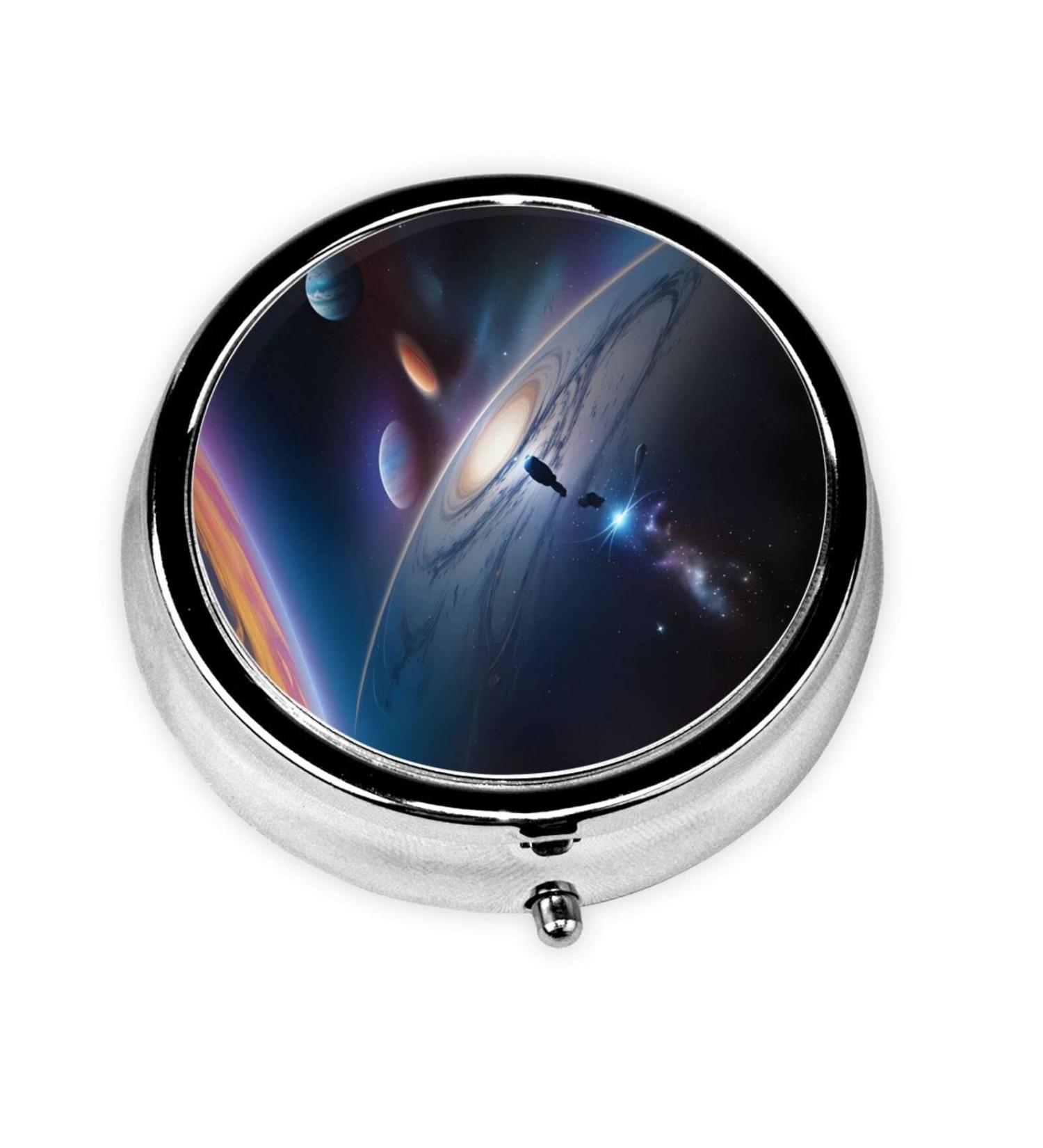 Shop Universeround Pill Box - 3 Compartment Travel Organizer for Purse & Pocket | Portable Pill Storage - International Shipping Available - Buy Online on GoSupps.com