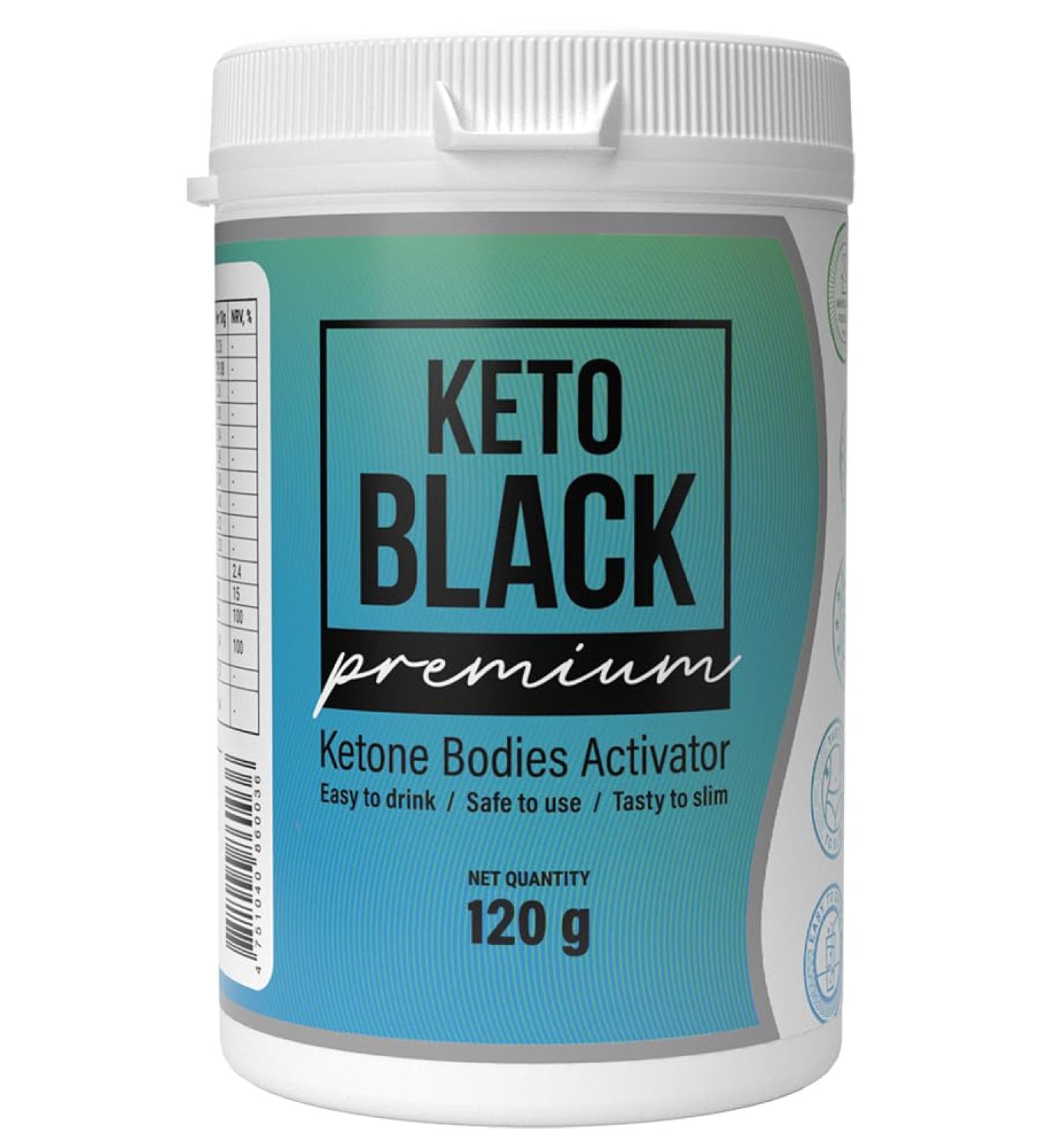 Keto Black Original - Vegan Coconut Protein Shake for Ketogenic Diet | 120g Powder - Buy Online on GoSupps.com