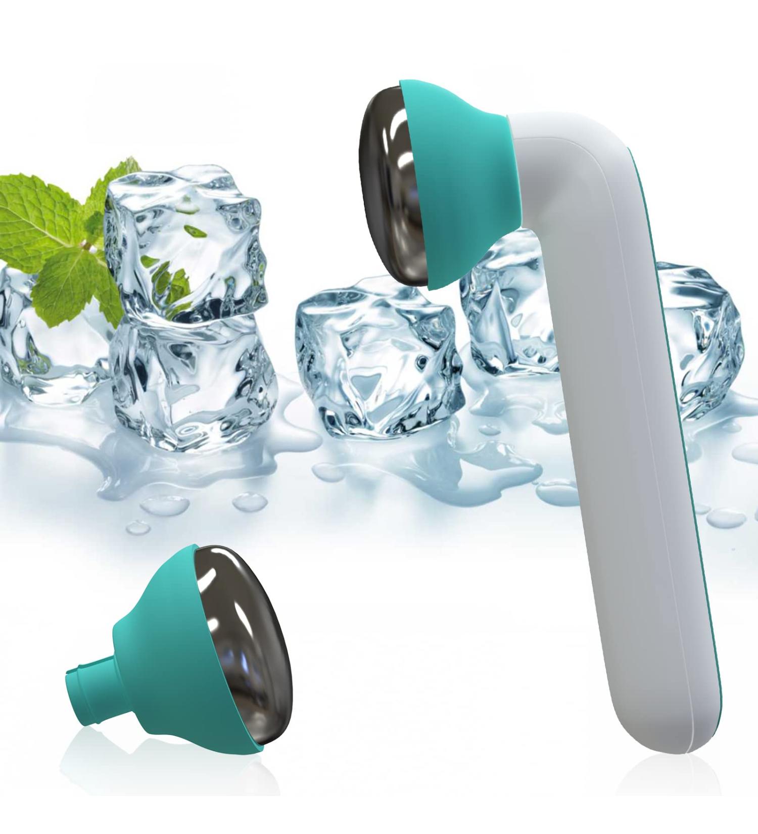 GUGUG 2 Heads Facial Ice Roller for Face & Eye Puffiness Relief - Blue - Buy Online on GoSupps.com