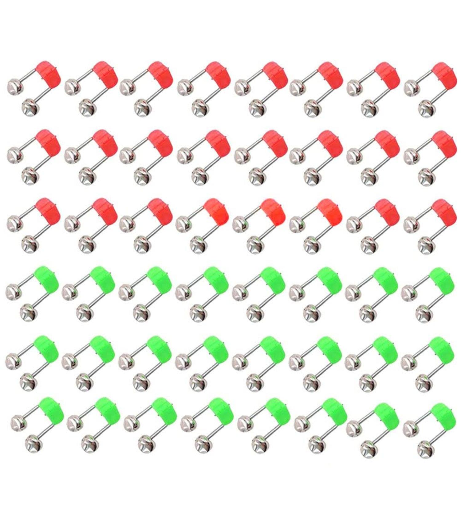 Buy LATRAT 50-Piece Fishing Bell Set - Outdoor Fishing Accessories & Bite Indicator Bells (Red & Green) | International Shipping - Buy Online on GoSupps.com