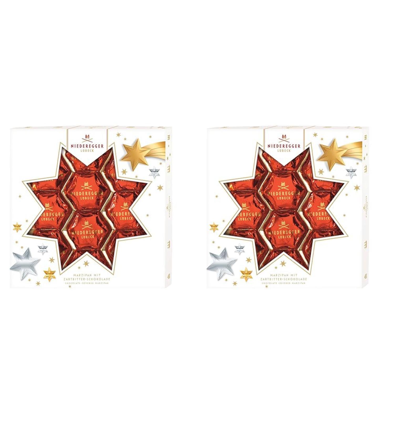 Niederegger Marzipan Christmas Stars (1 x 125 g) | 125 g (pack of 2)