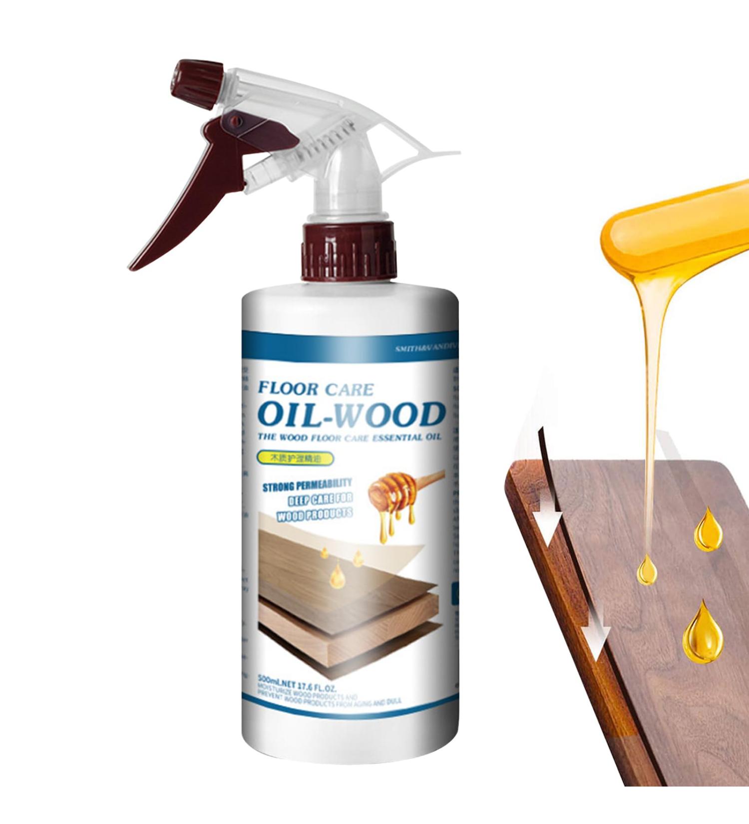 Wood Floor Polish - 500ml Powerful Wood Floor Luster Booster | Household Floor Cleaners With Natural Plant Oil Leaves Protective Layer Lambo - Buy Online on GoSupps.com