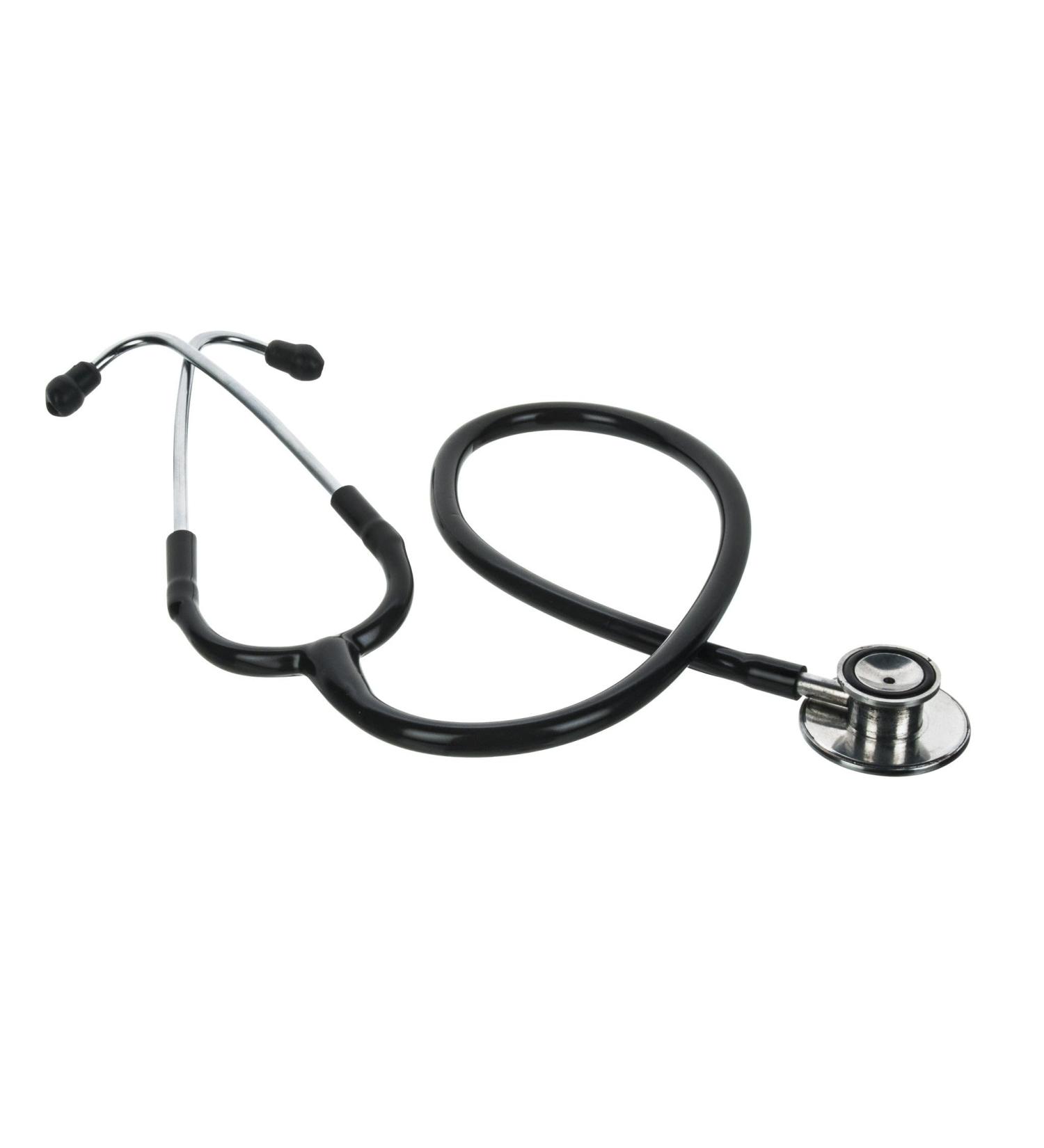 EISCO Student Stethoscope - 22"L PVC Tubing - Stainless Steel Binaural - Includes Spare Eartips & Diaphragm Cover