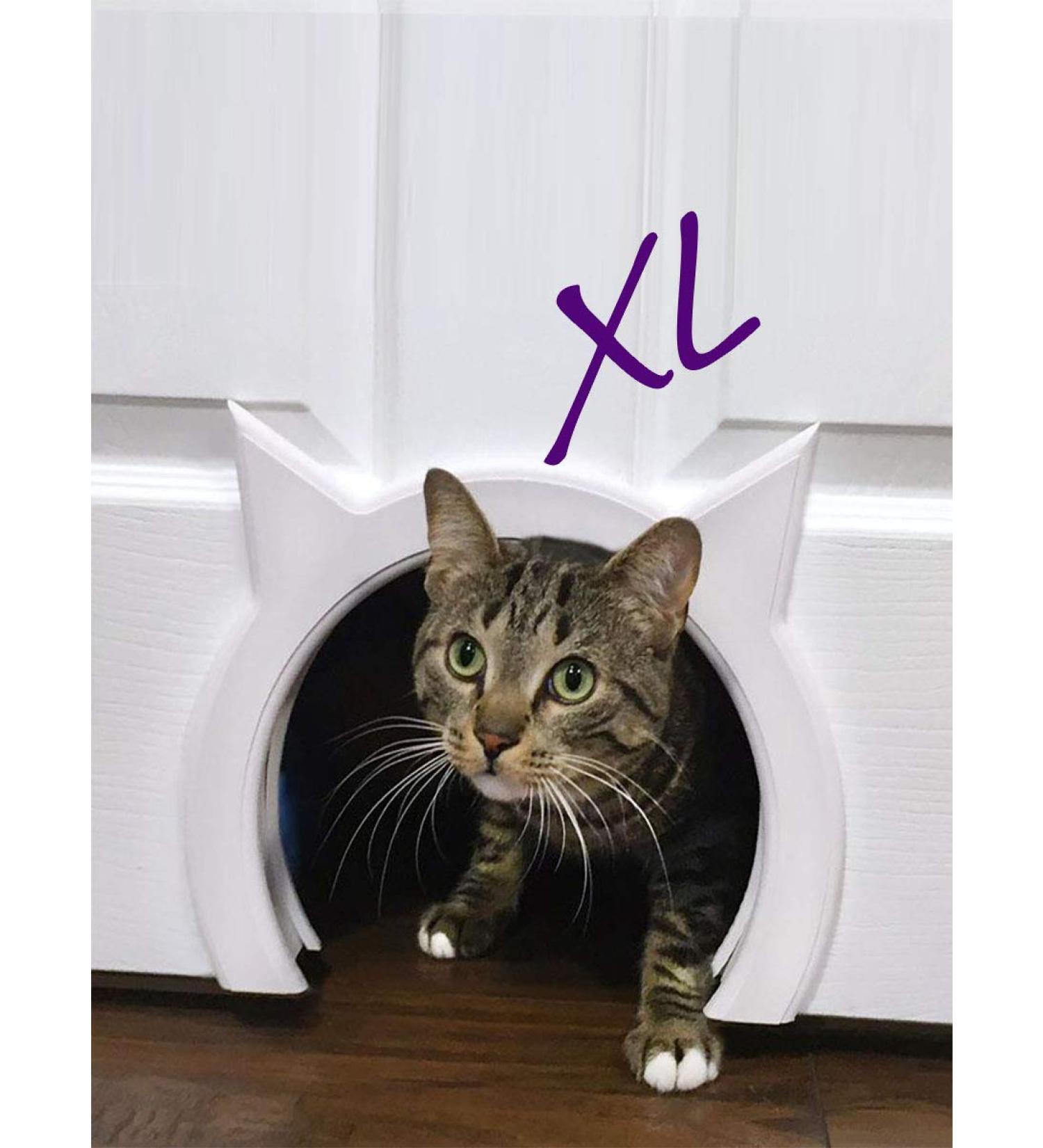 The Kitty Pass XL Interior Cat Door - Hidden Litter Box Access for Large Cats - Buy Online on GoSupps.com