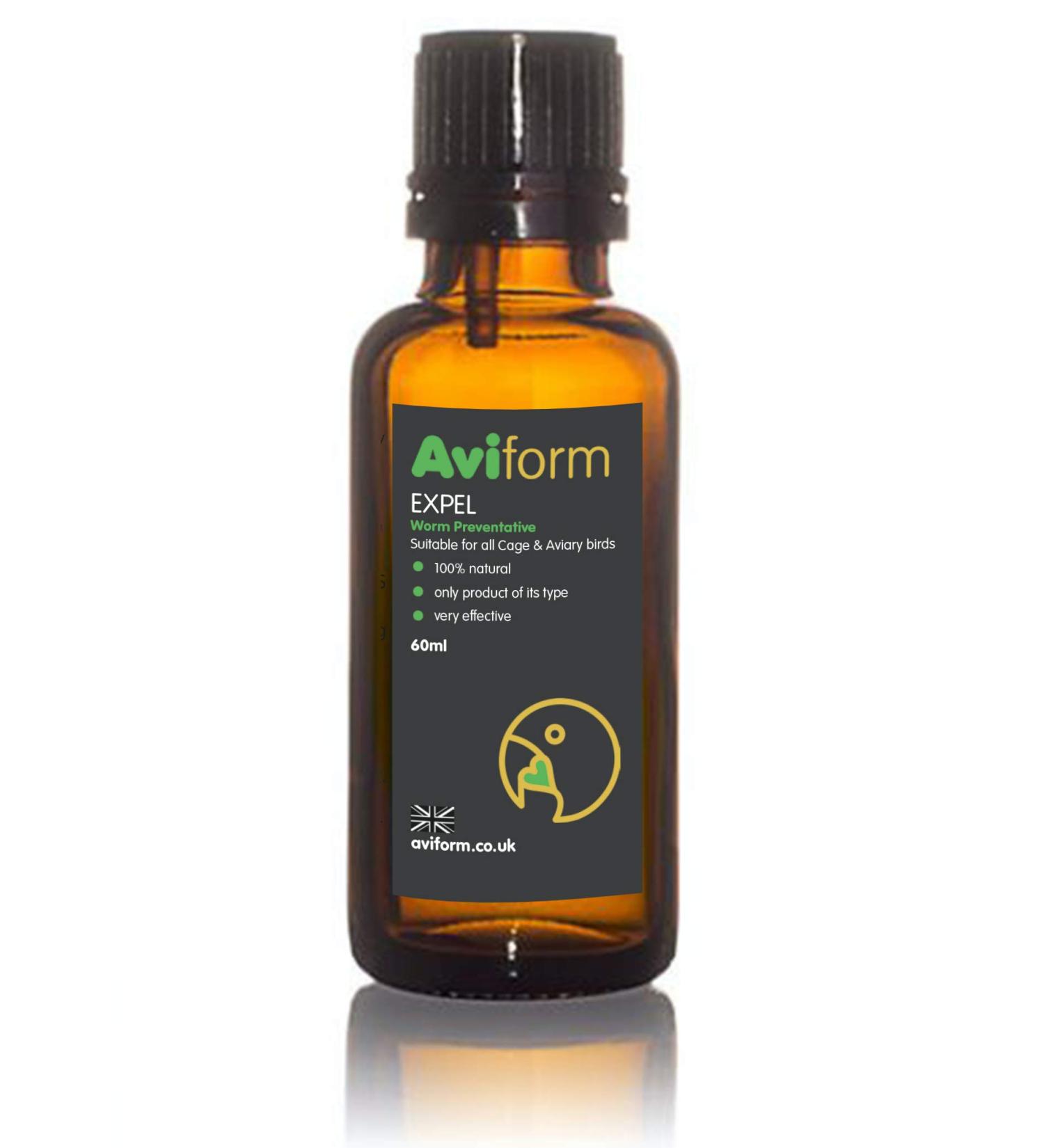 Aviform EXPEL | Cage & Aviary Bird Worm Prevention | 60ml | Express Delivery available