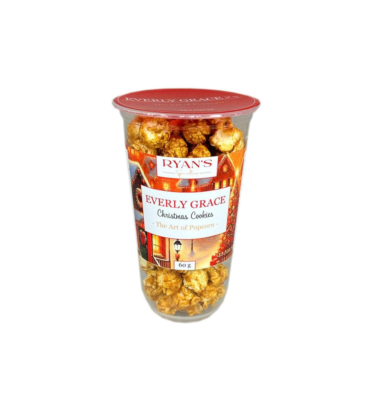 Everly Grace Popcorn Christmas Cookies 60 g Speculoos and cinnamon flavoured popcorn cups from our factory in Augsburg Germany - Buy Online on GoSupps.com