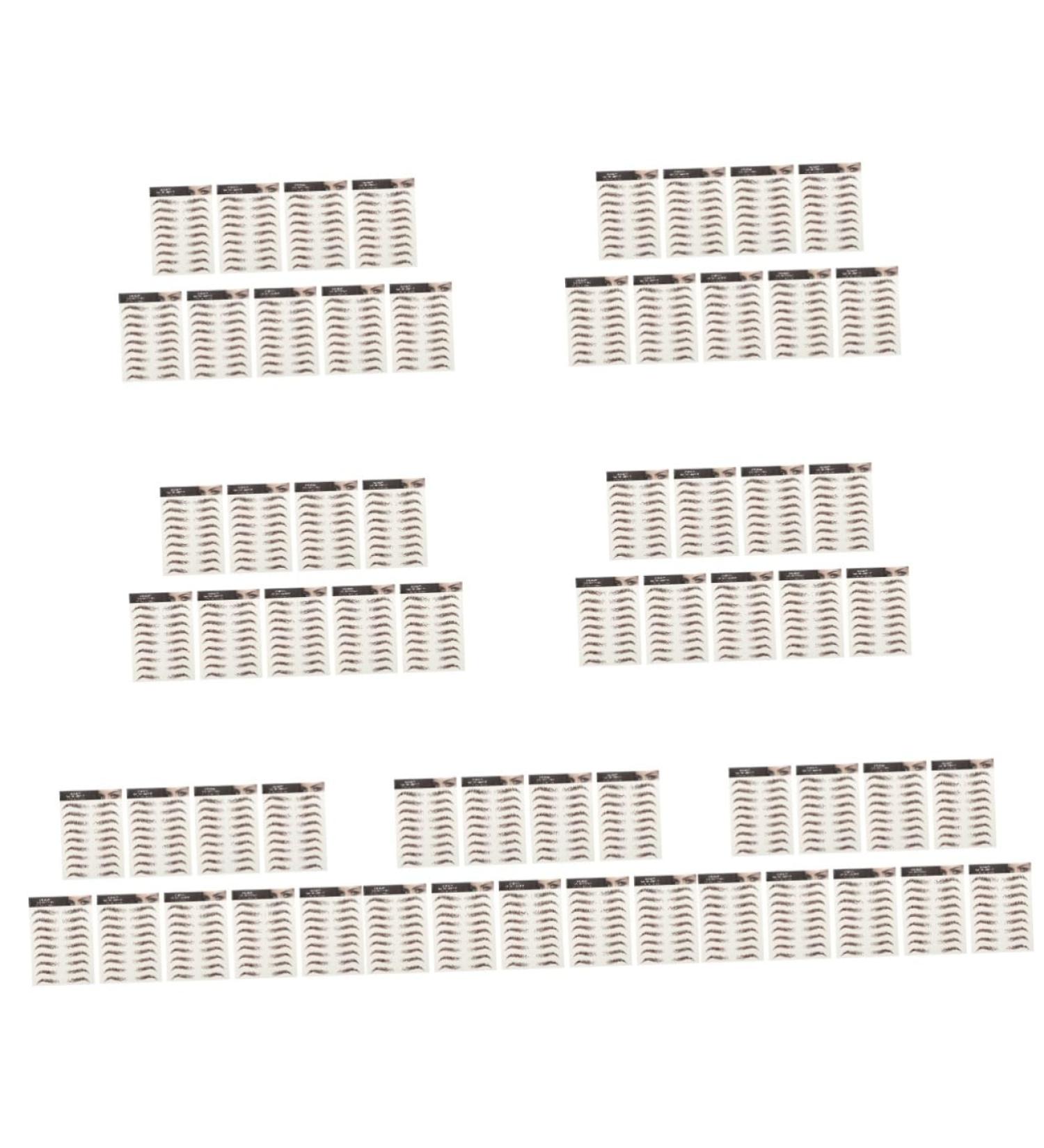 FOMIYES 63 Sheets Waterproof Eyebrow Stickers Lady Tools Fake Eyebrow Stickers Temporary Brow Tattoos Hair - Buy Online on GoSupps.com