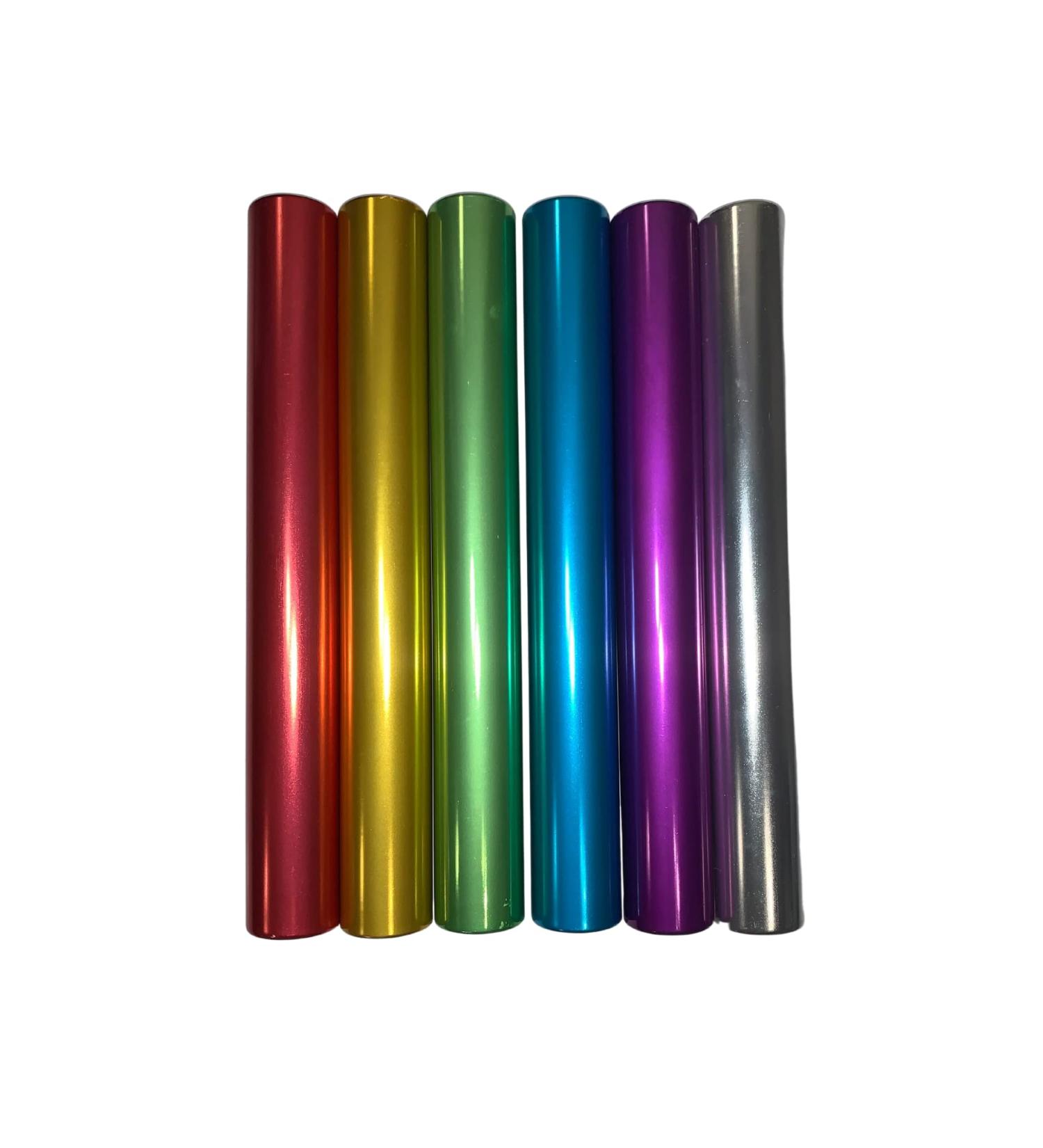 Senior Size Aluminum Relay Batons - Set of 6 Assorted Colors - Buy Online on GoSupps.com