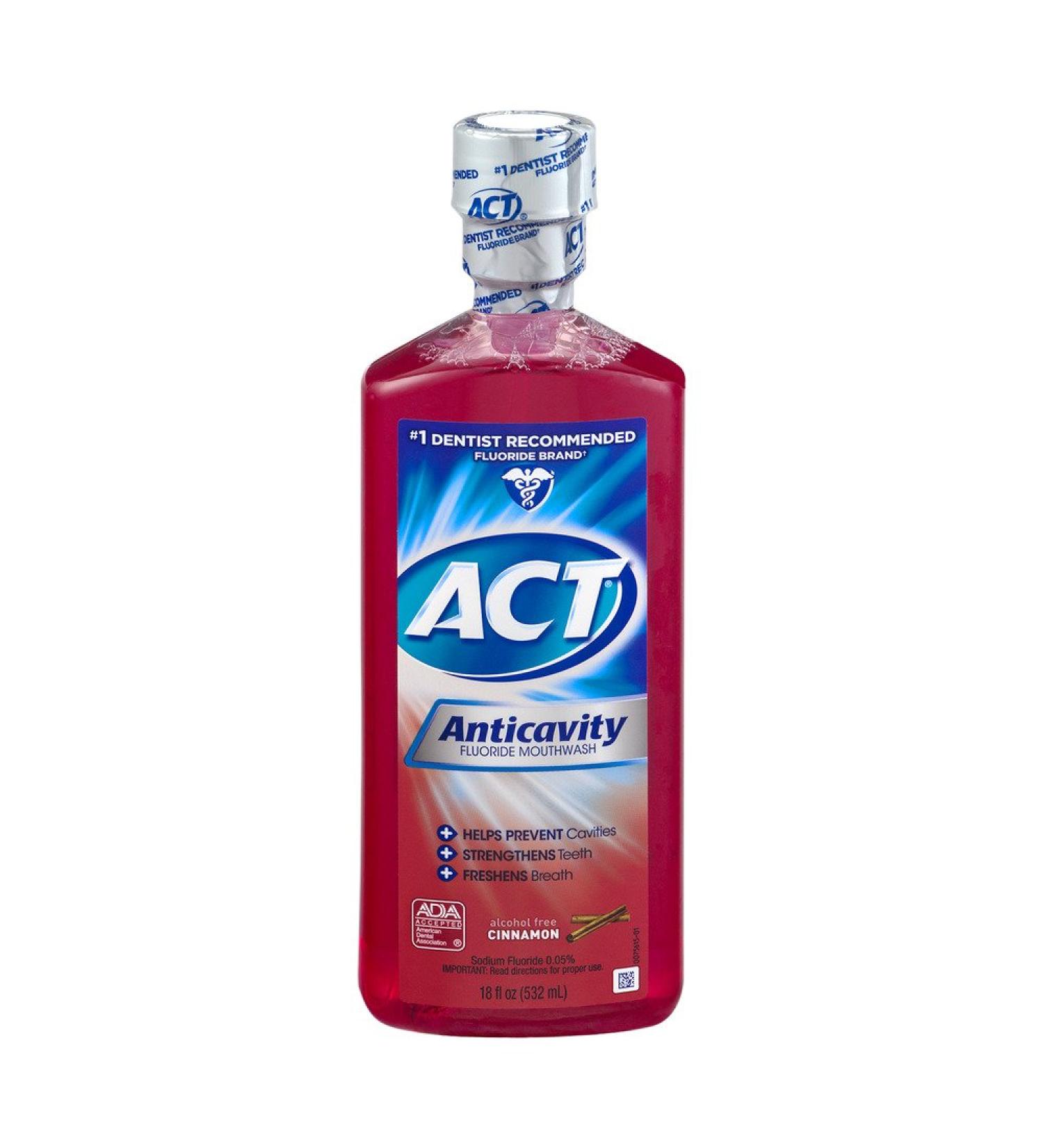 ACT Anticavity Fluoride Rinse Cinnamon 18 oz (Pack of 6)