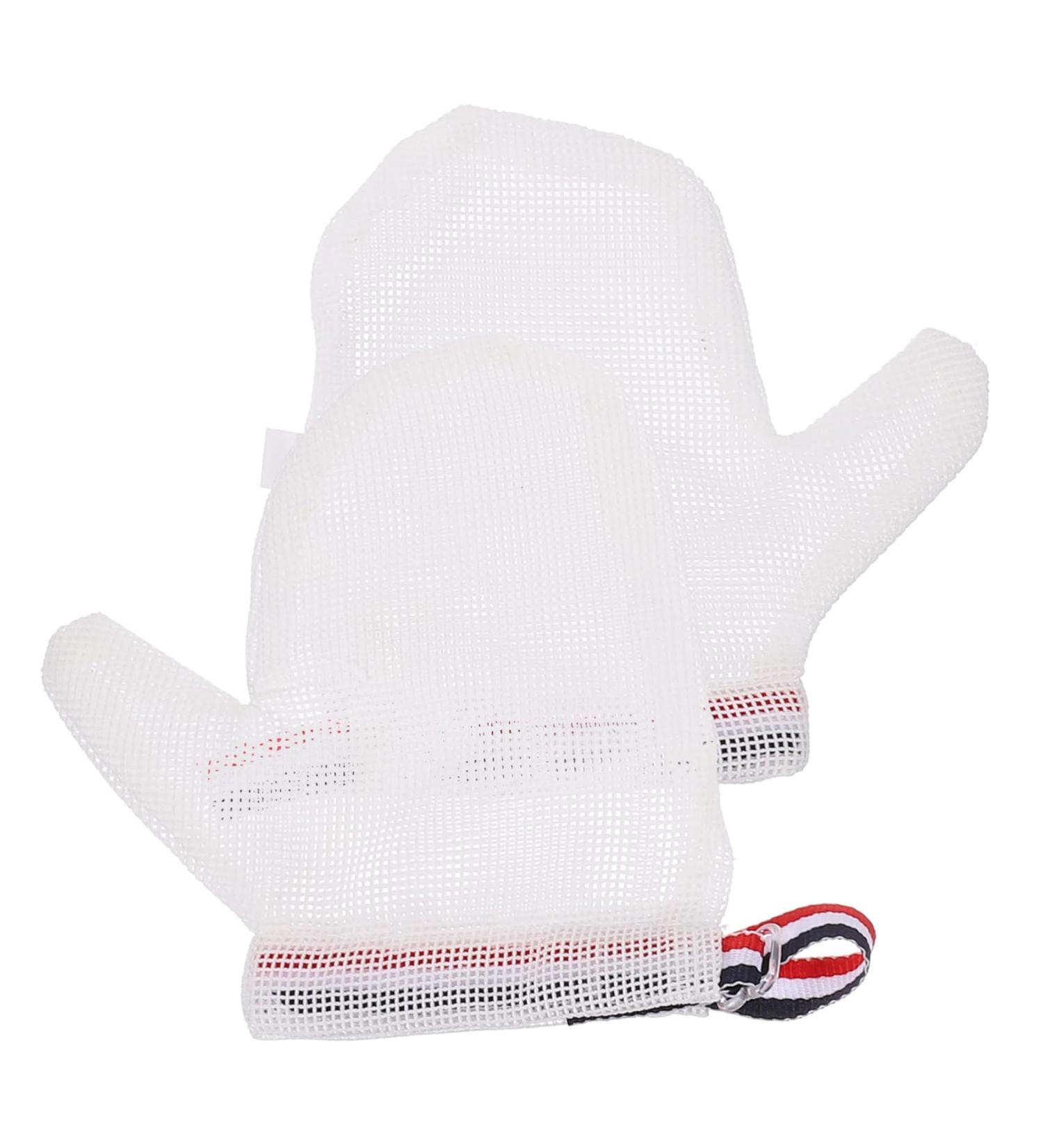Beaupretty Anti-Eating Gloves for Newborns - Thumb Sucking & Nail Biting Protection | Premium White Nylon for Babies - Buy Online on GoSupps.com
