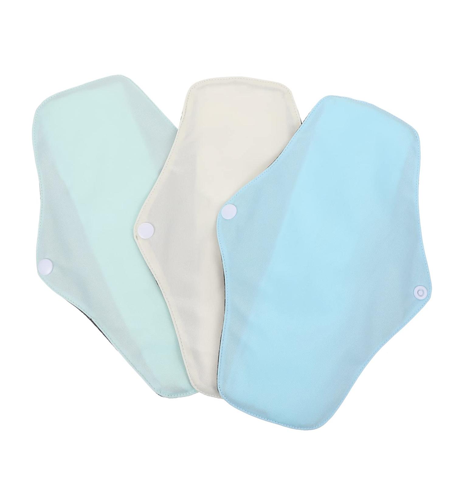 Excart 3-Piece Washable Reusable Menstrual Pads & Sanitary Towels - Eco-Friendly Tea Towels Included - Buy Online on GoSupps.com