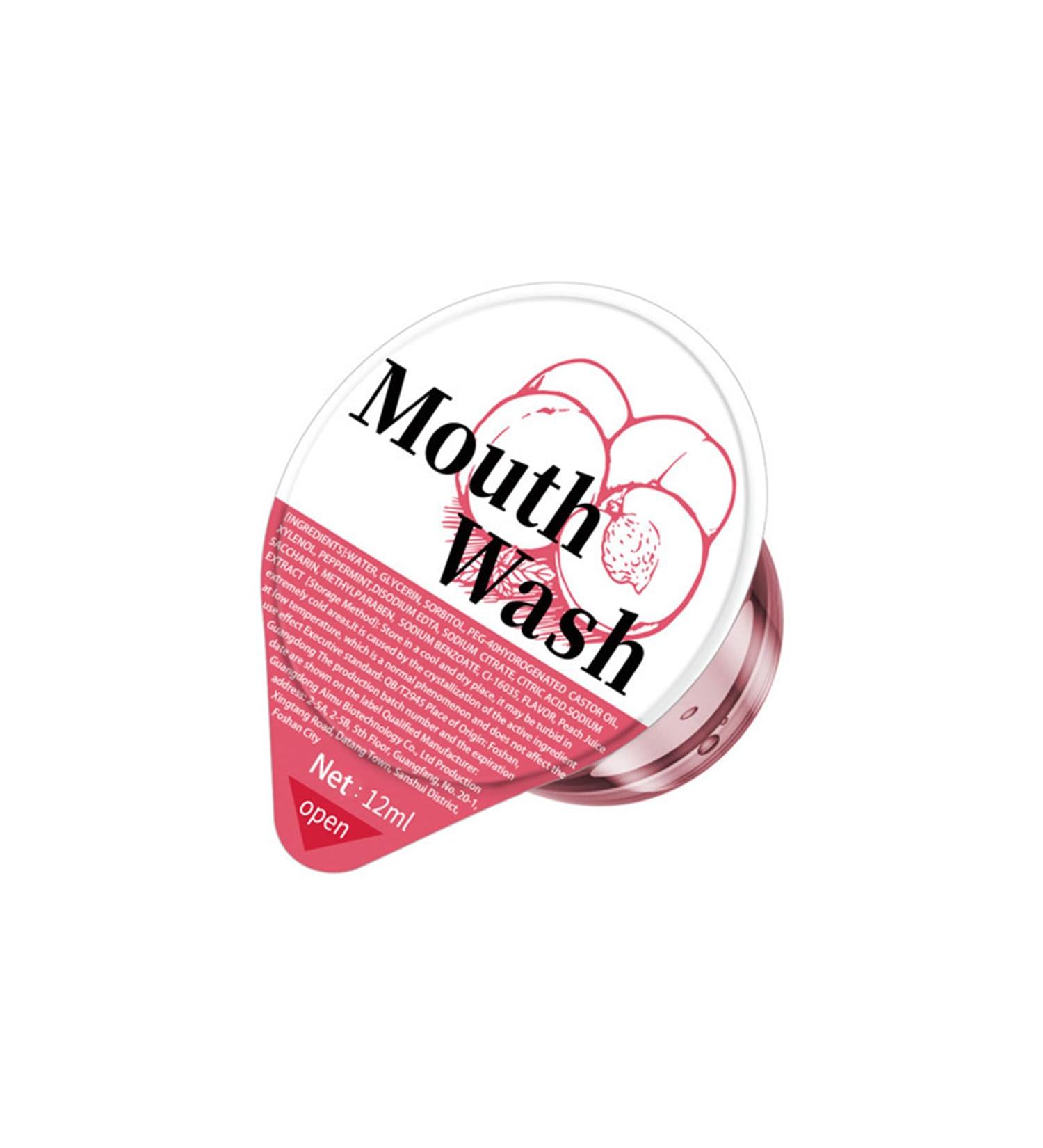 Travel Size Mouthwash Packets - Peach Flavor (3 Pack) | Fresh Breath on-the-go | International Shipping - Buy Online on GoSupps.com