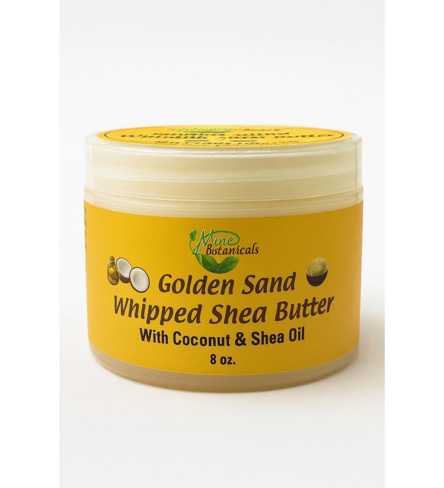 Mine Botanicals Golden Sand Whipped Shea Butter with Coconut & Shea Oil 8oz